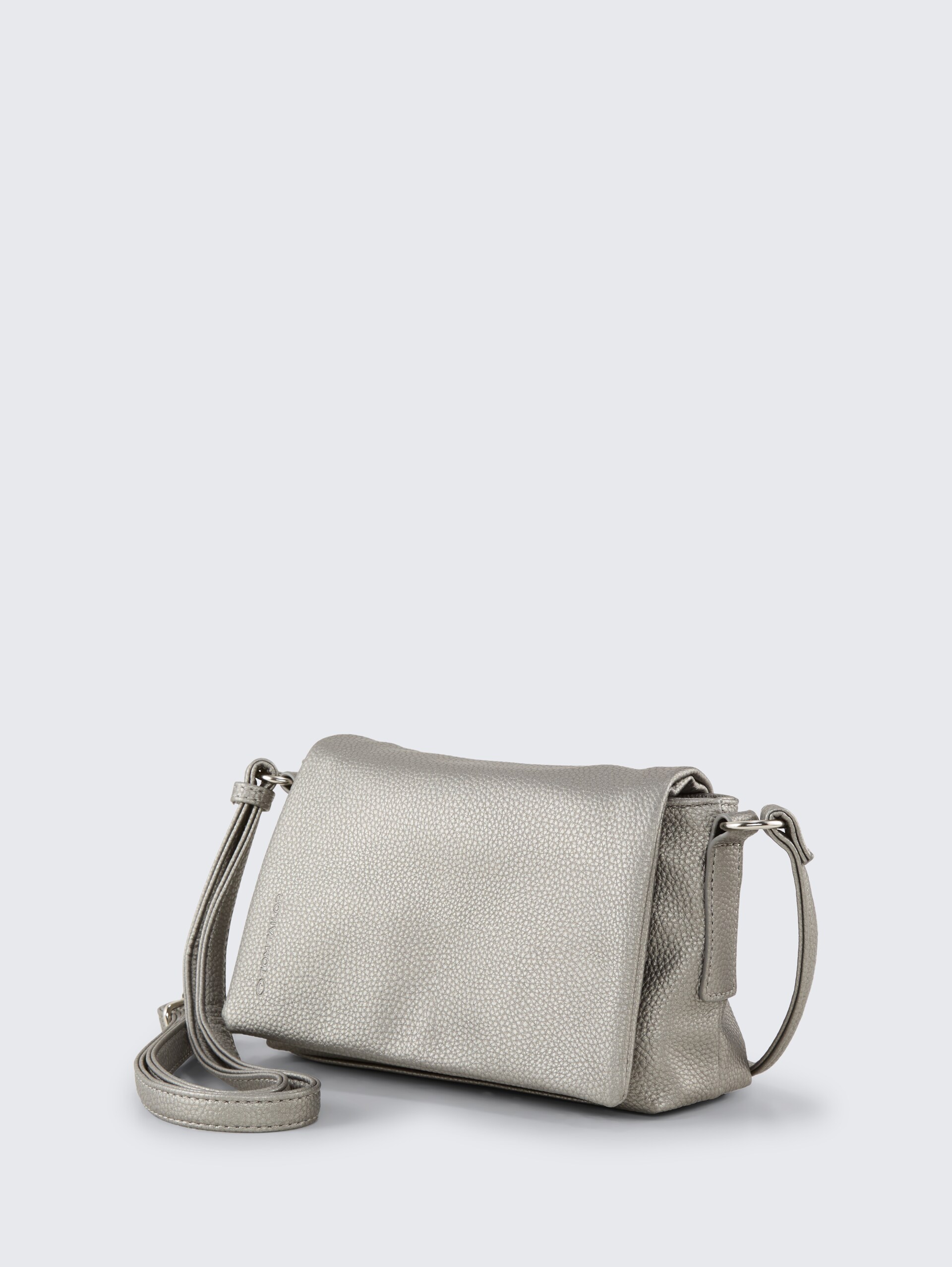 TTLISSI S Umhängetasche mit Umschlag - metallic grey - seitliche Produkt-Ansicht 