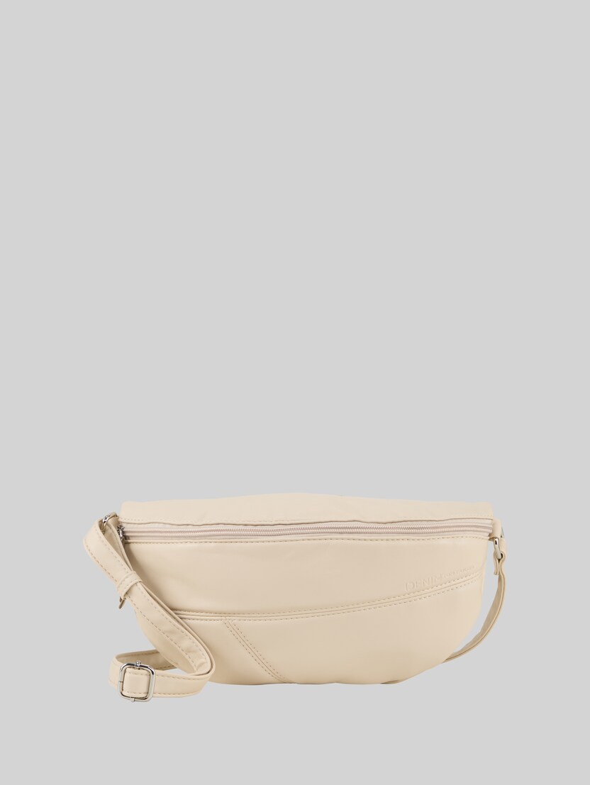 TTMILLA Gürteltasche im Patchwork-Style von Denim Female, off white / off white