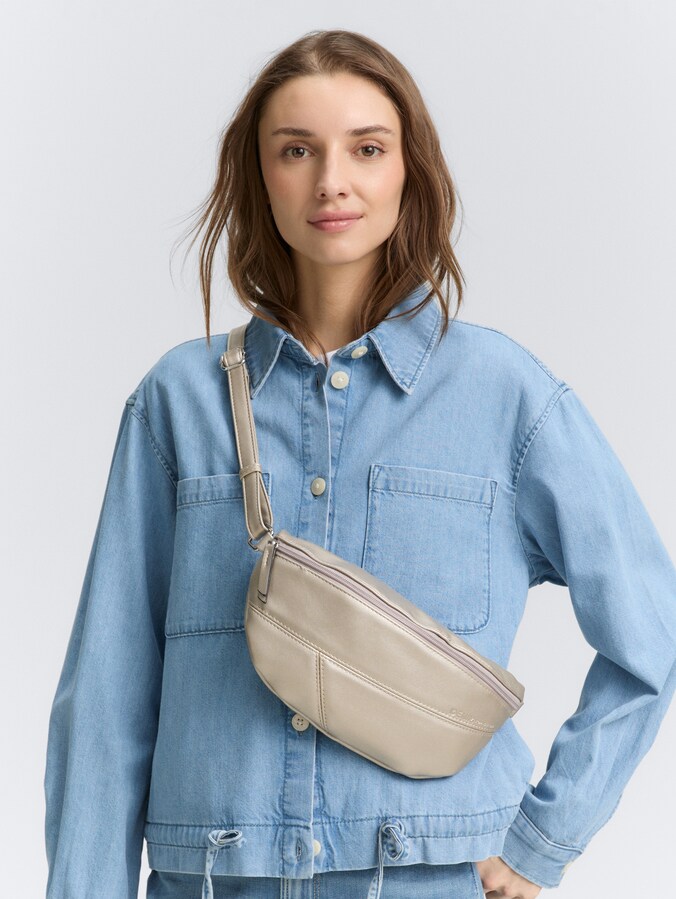 TTMILLA riemtas in patchworkstijl door Denim Female, platin