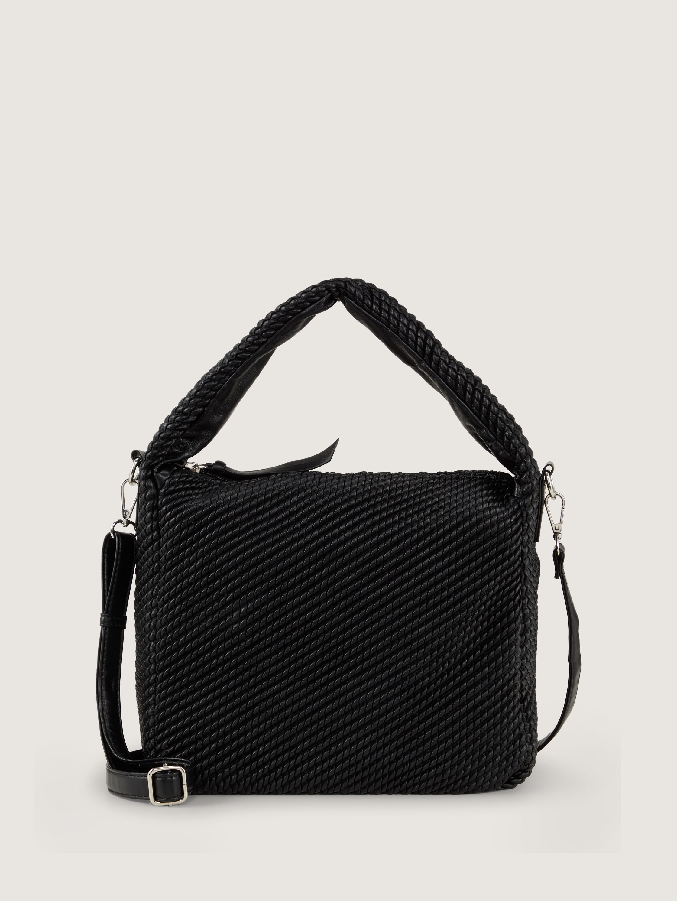 TTNOMI M Beuteltasche in Flecht-Optik - schwarz_black - 