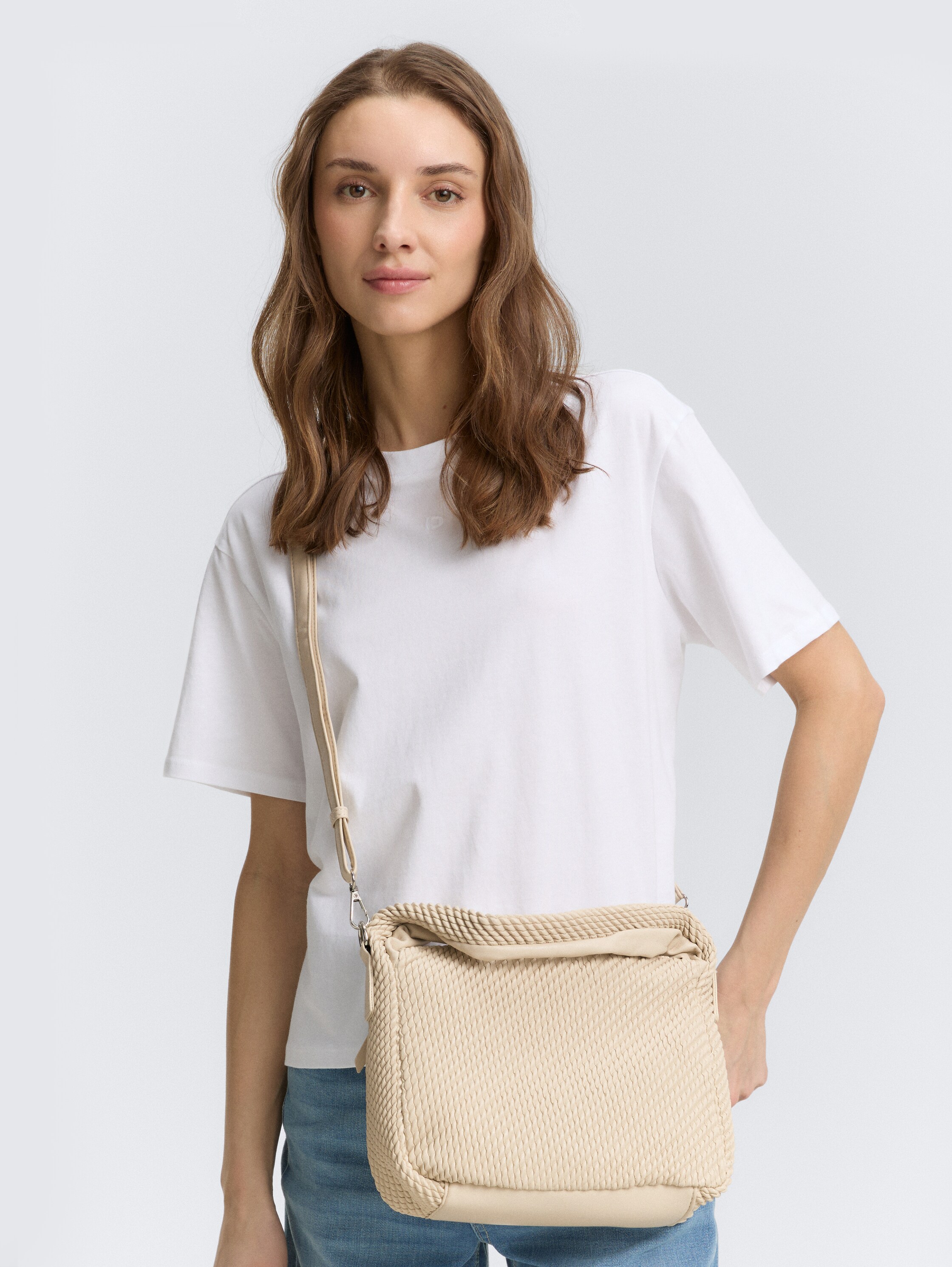 TTNOMI S Beuteltasche in Flecht-Optik - off_white_off_white - 