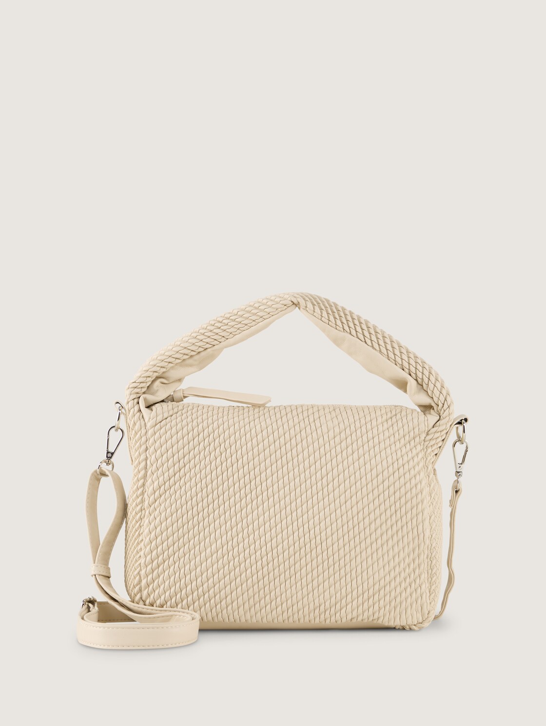 TTNOMI S Beuteltasche in Flecht-Optik - off white / off white - Vorder-Produkt-Ansicht