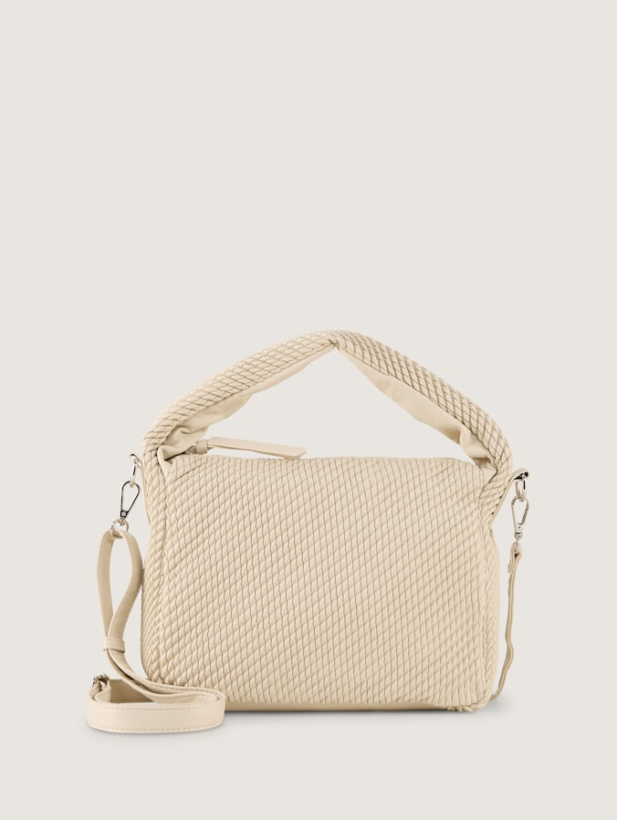 TTNOMI S buideltas in gevlochten look door Denim Female, off white / off white