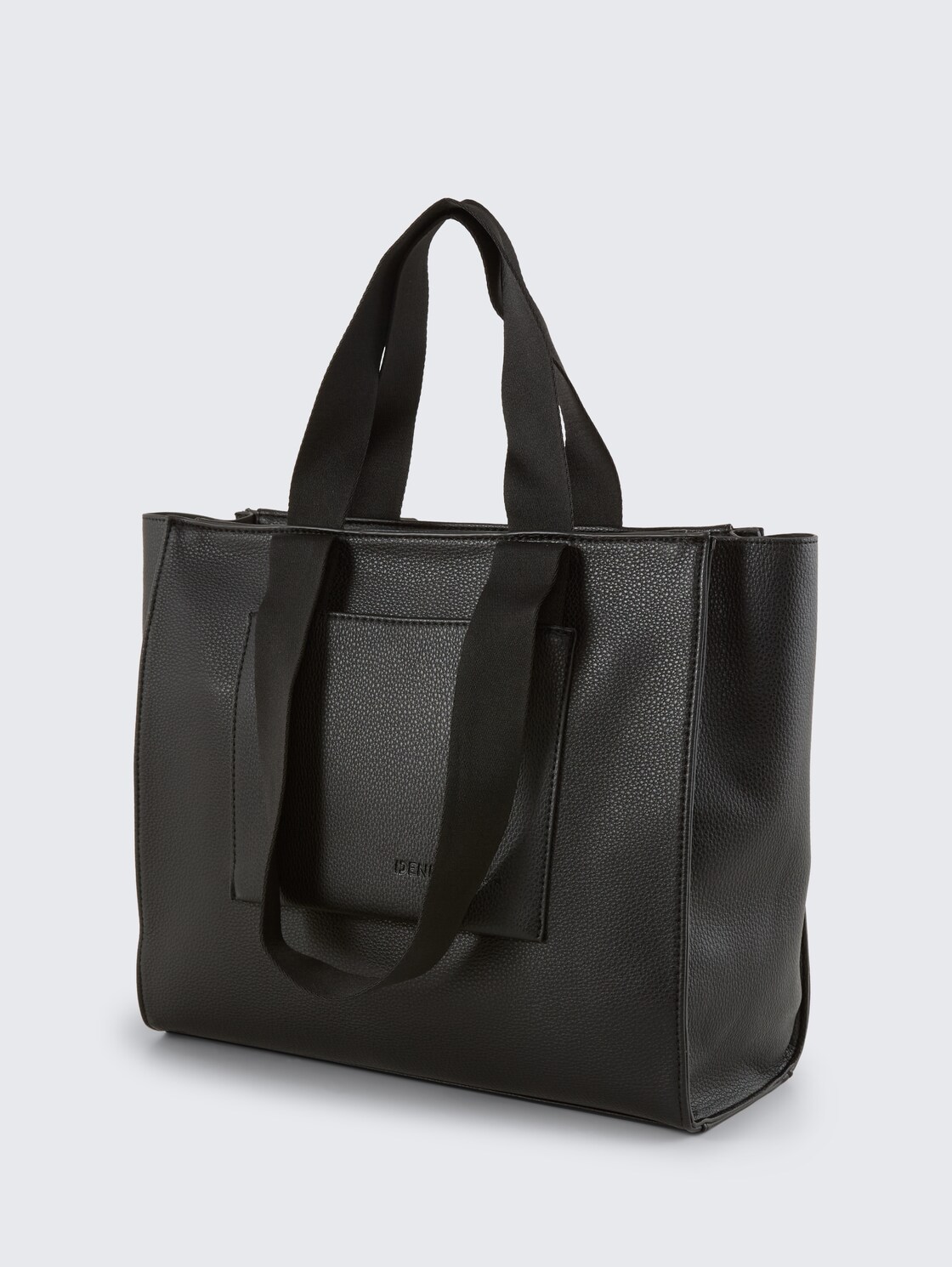 TTAISHA L Shopper aus Lederimitat - schwarz / black - seitliche Produkt-Ansicht 