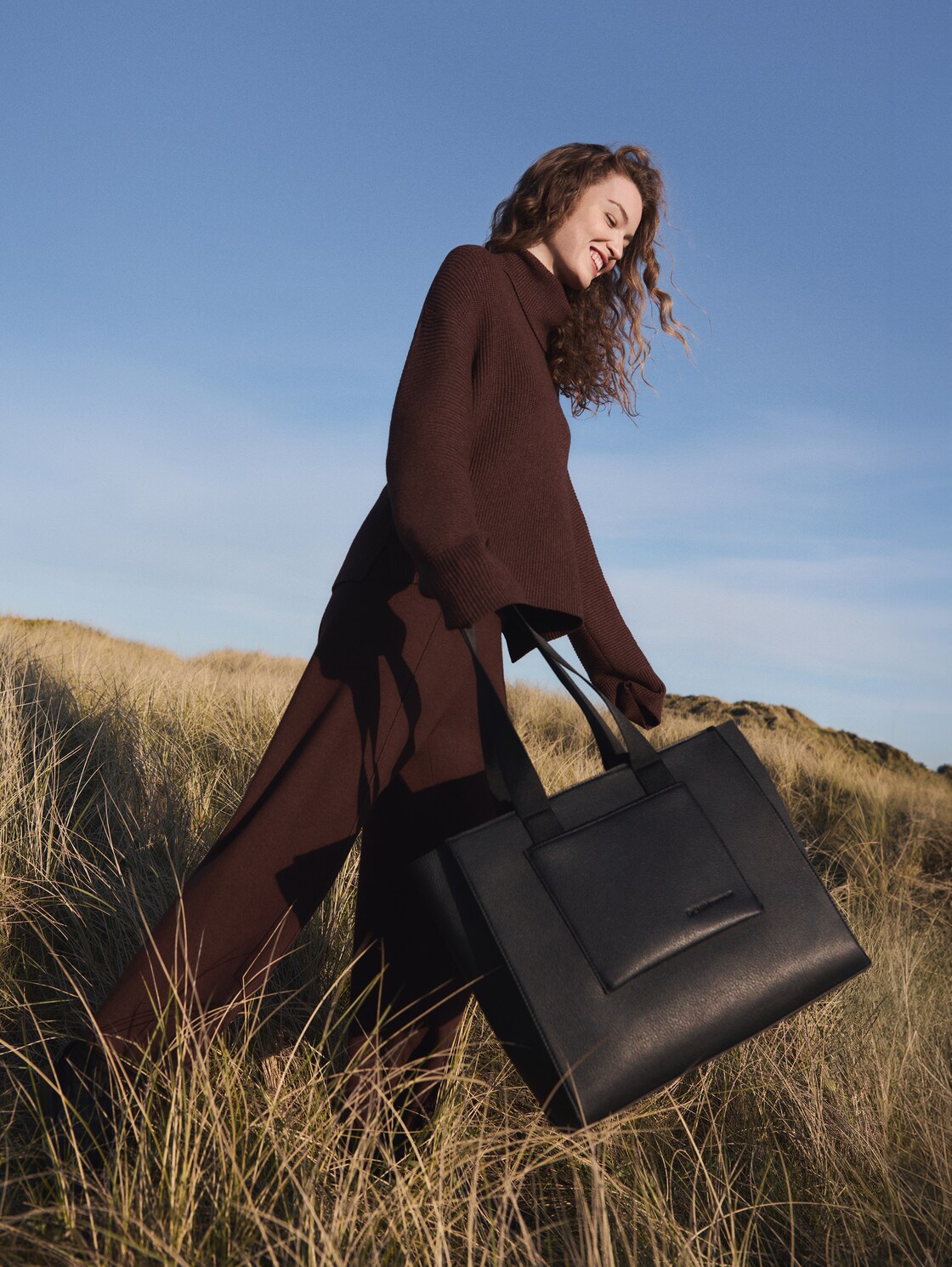 TTAISHA L Shopper aus Lederimitat - schwarz / black