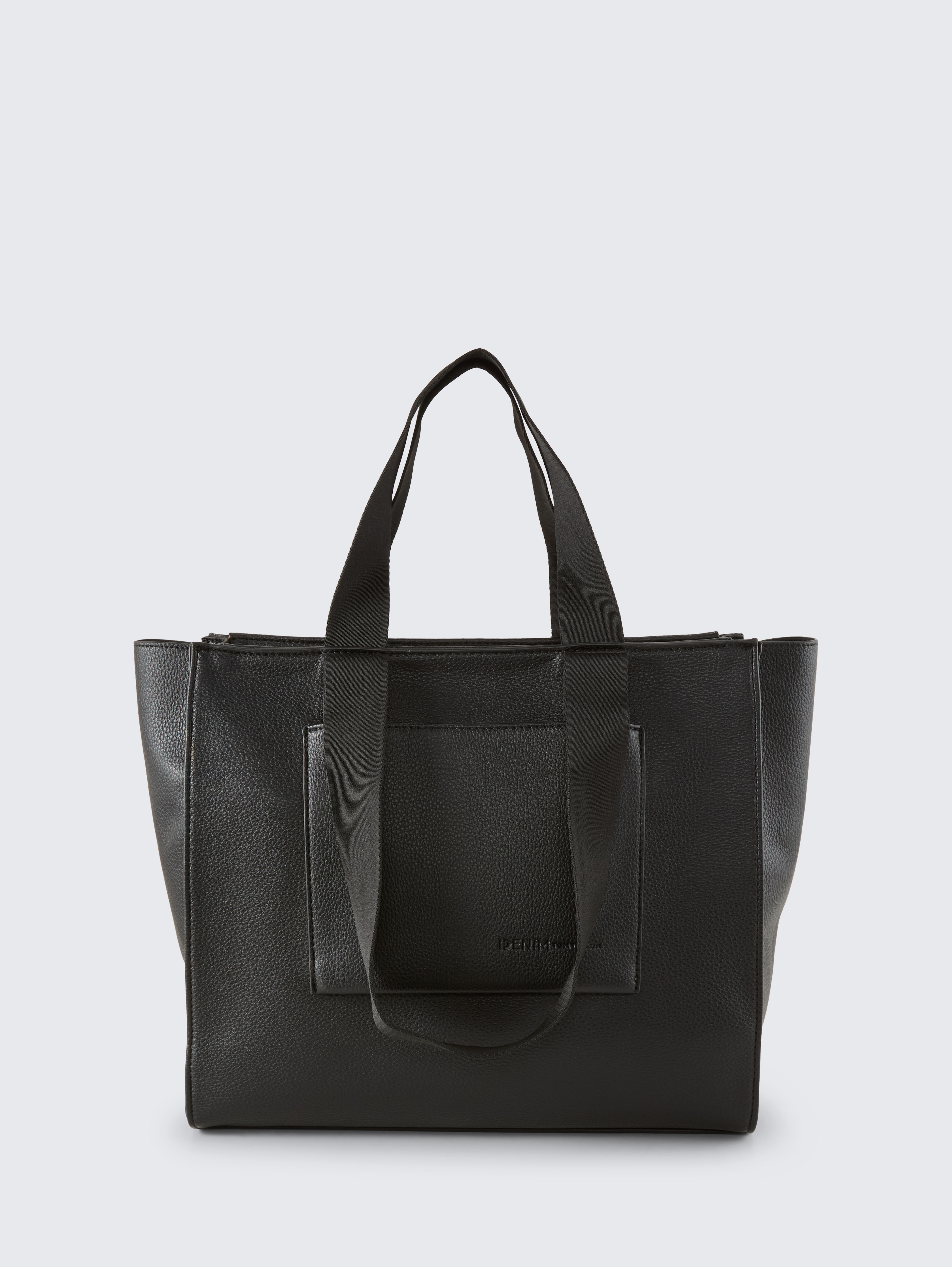 TTAISHA L Shopper aus Lederimitat von Denim Female, schwarz / black