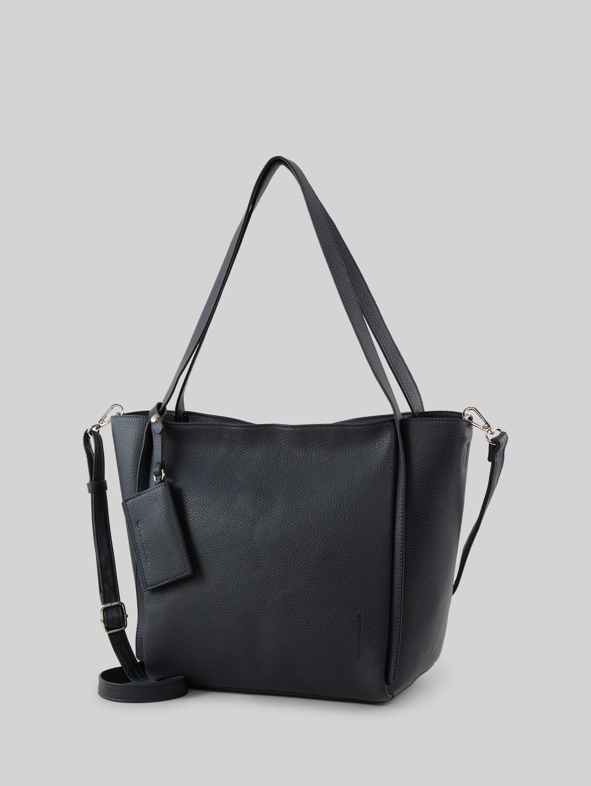 TTAMAREA L shopper with detachable pendant bag - dark blue - side product view 