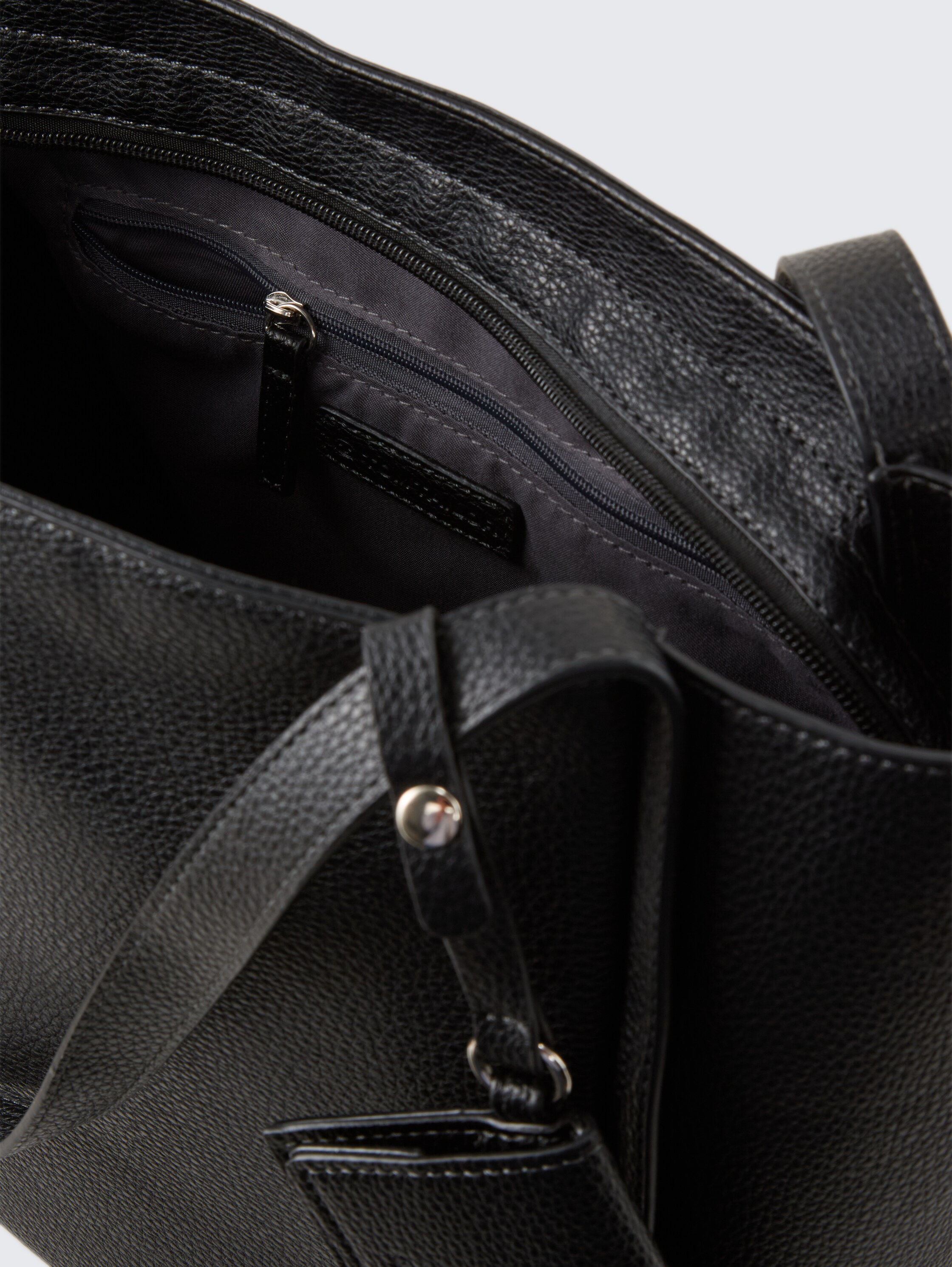 TTAMAREA L shopper met afneembare hangerzak - schwarz / black - zijaanzicht product 