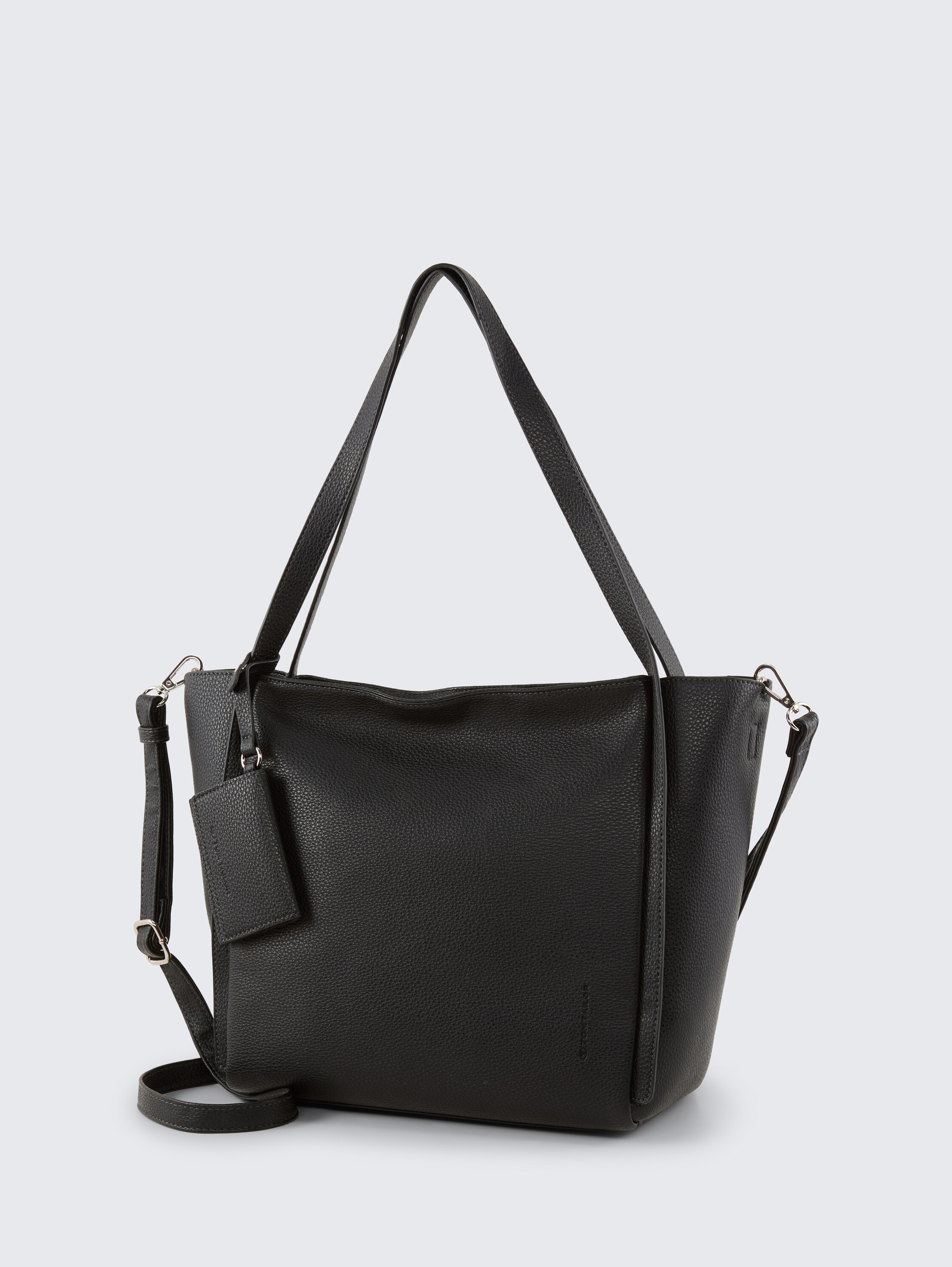 TTAMAREA L shopper met afneembare hangerzak - schwarz / black - zijaanzicht product 