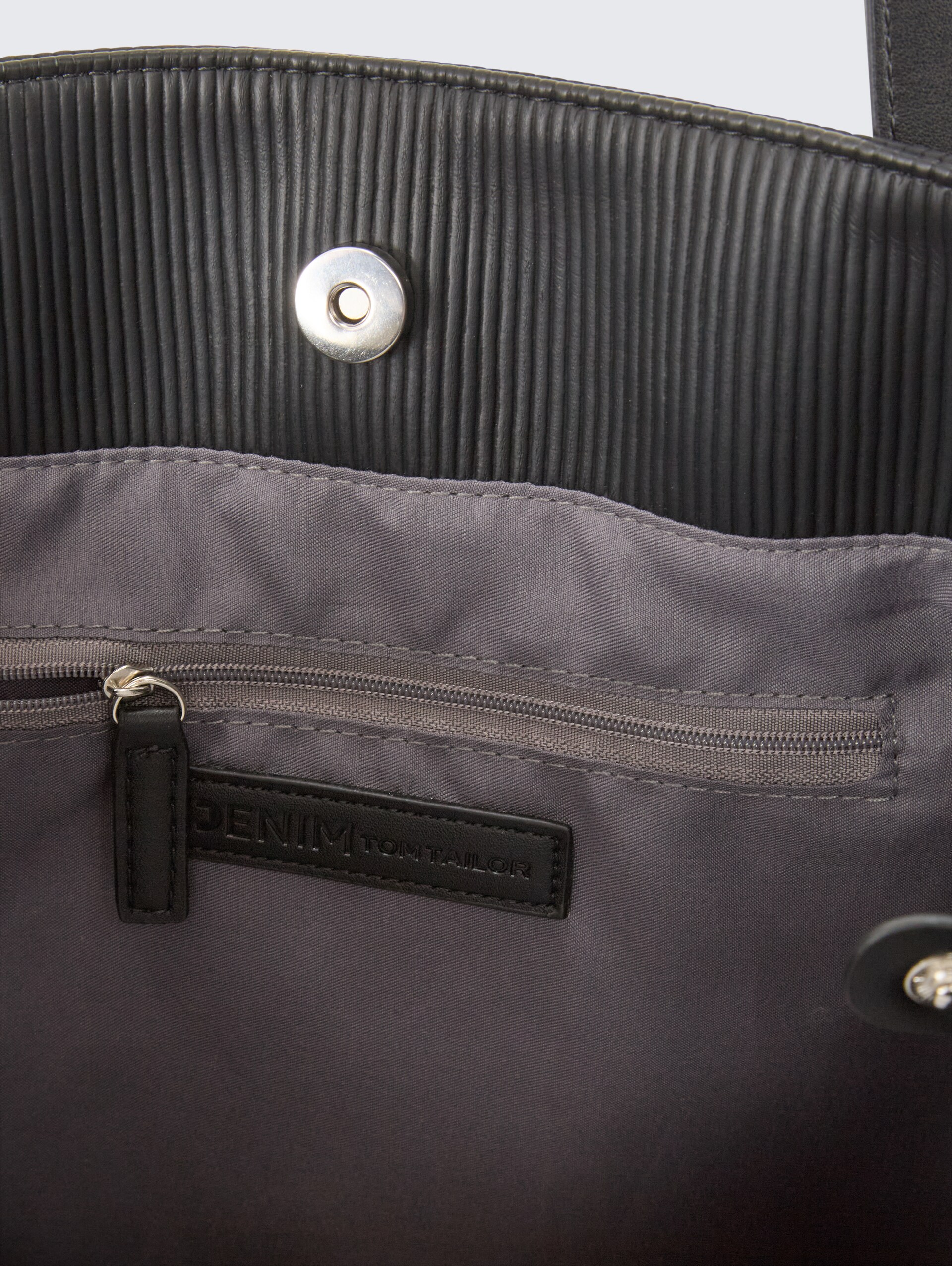 TTARONA CORD M Shopper aus Lederimitat - schwarz / black - seitliche Produkt-Ansicht 