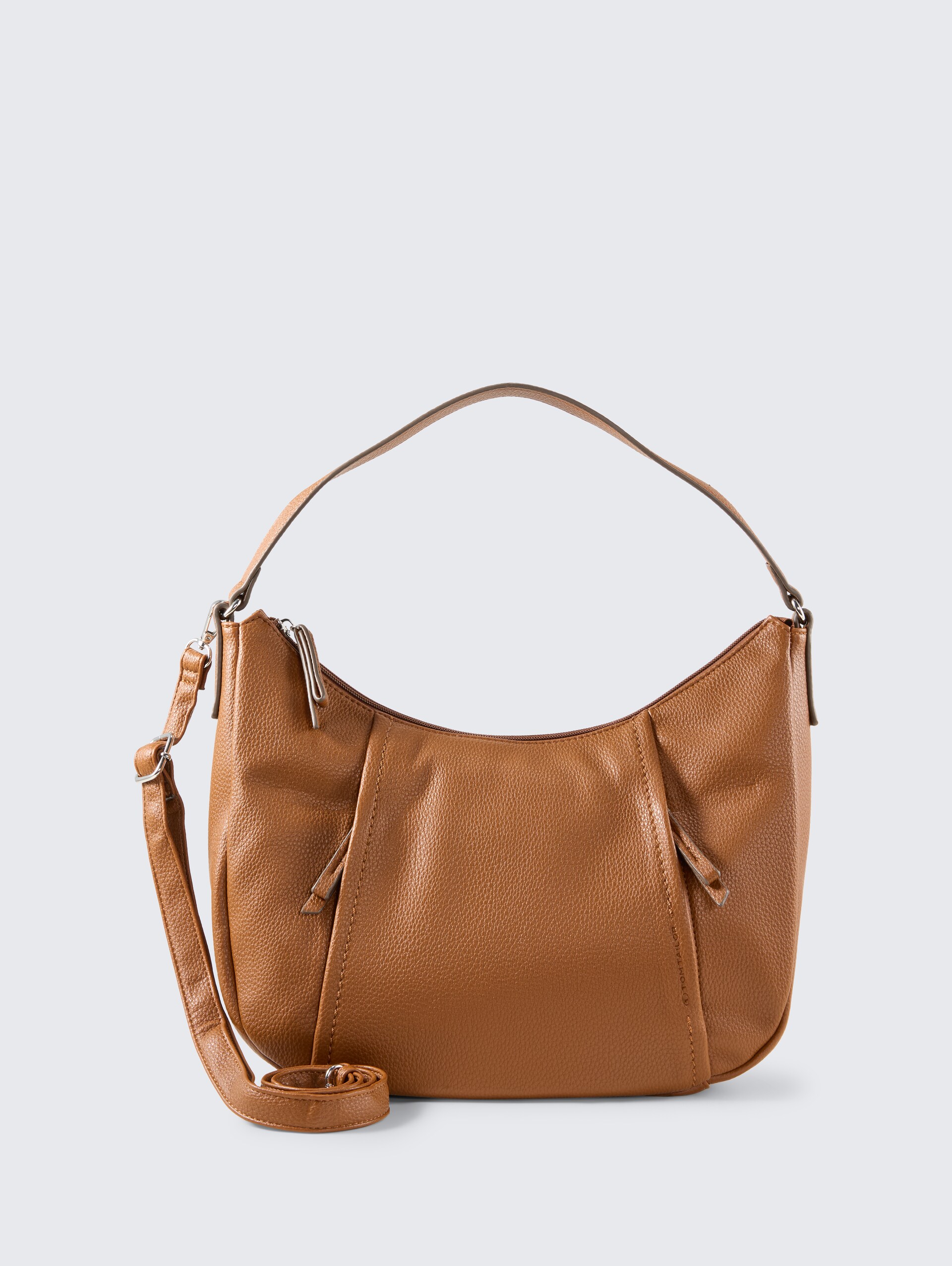 TTBECA M Beuteltasche mit Reißverschluss-Details - cognac / brandy - Vorder-Produkt-Ansicht