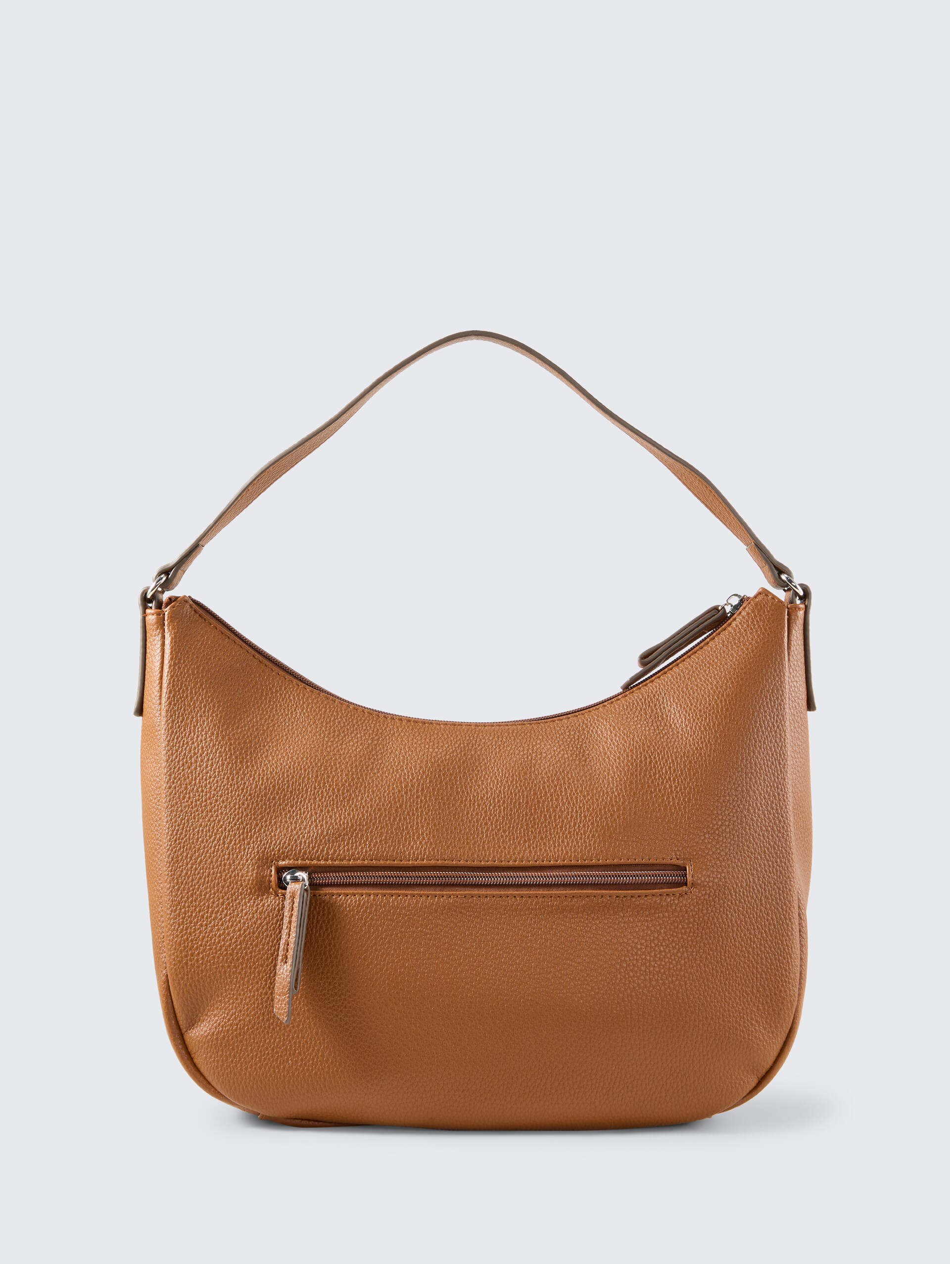 TTBECA M Beuteltasche mit Reißverschluss-Details - cognac / brandy - Produkt-Rückansicht