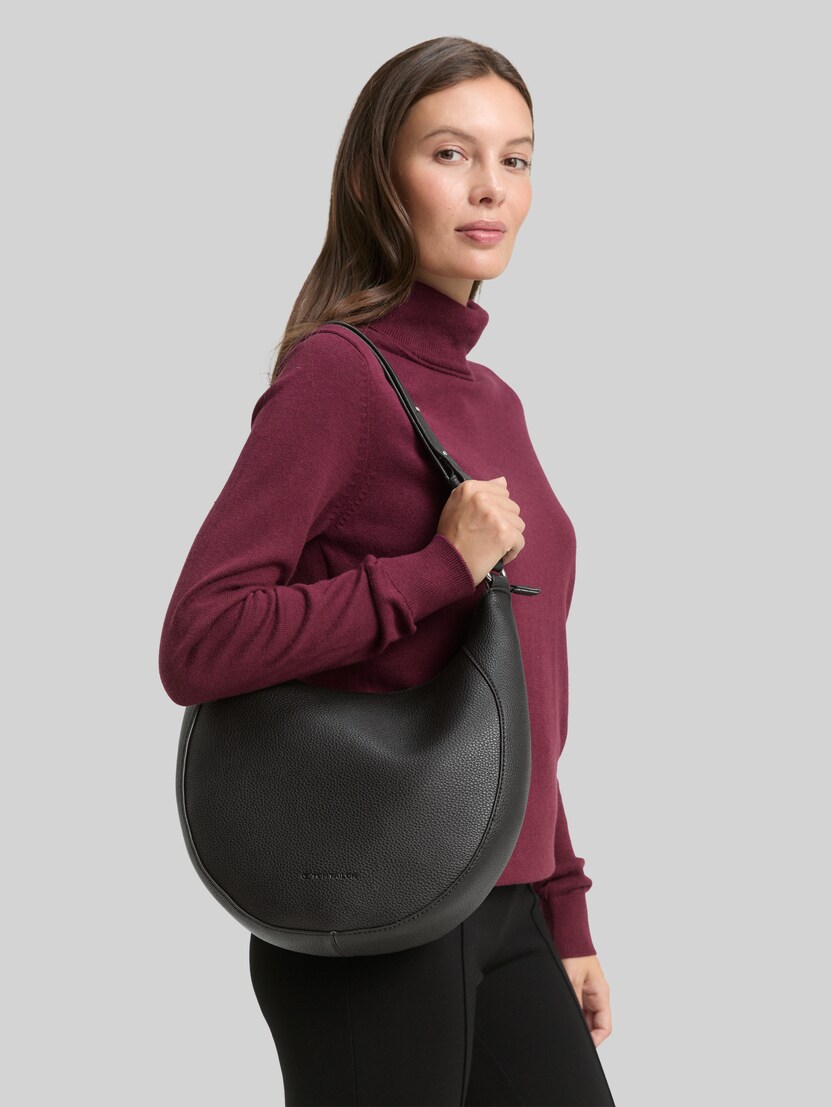 TTDAHLIA M Beuteltasche mit Ziernähten von Women, schwarz / black