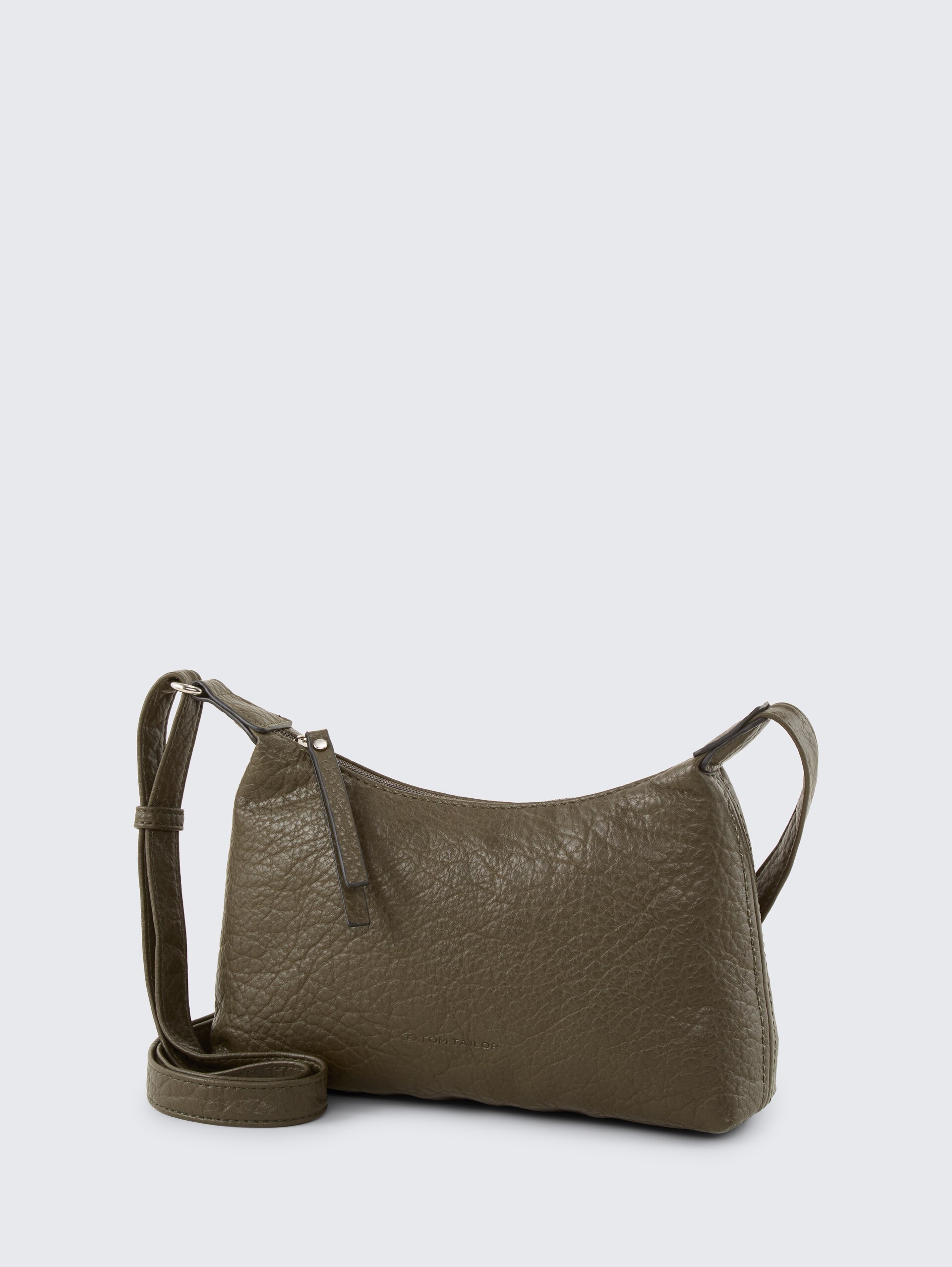 TTEVELINA S Umhängetasche aus genarbtem Lederimitat - khaki / khaki - seitliche Produkt-Ansicht 