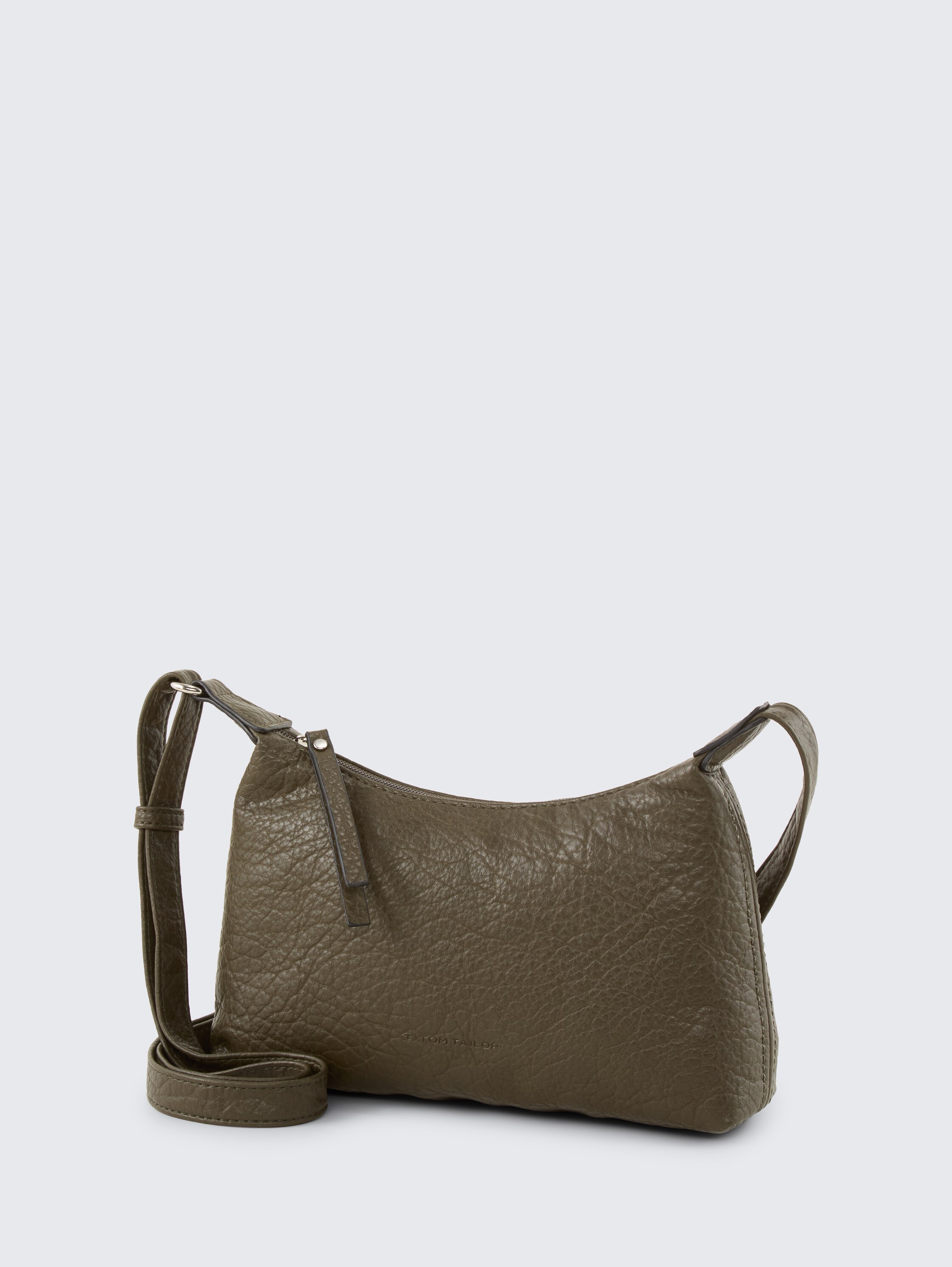 TTEVELINA S Umhängetasche aus genarbtem Lederimitat - khaki / khaki - seitliche Produkt-Ansicht 