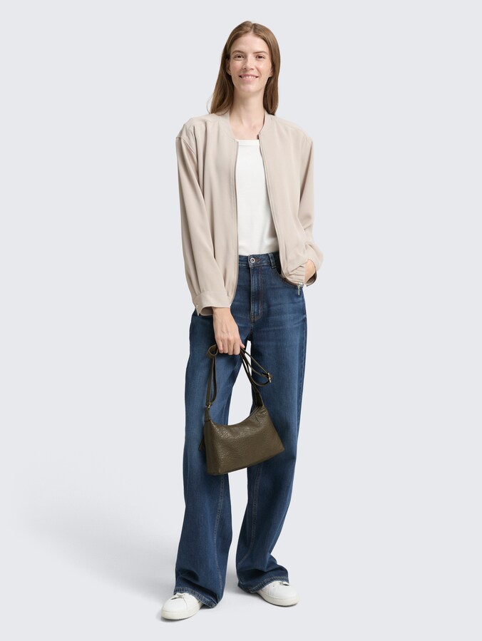 TTEVELINA S Umhängetasche aus genarbtem Lederimitat von Women, khaki / khaki