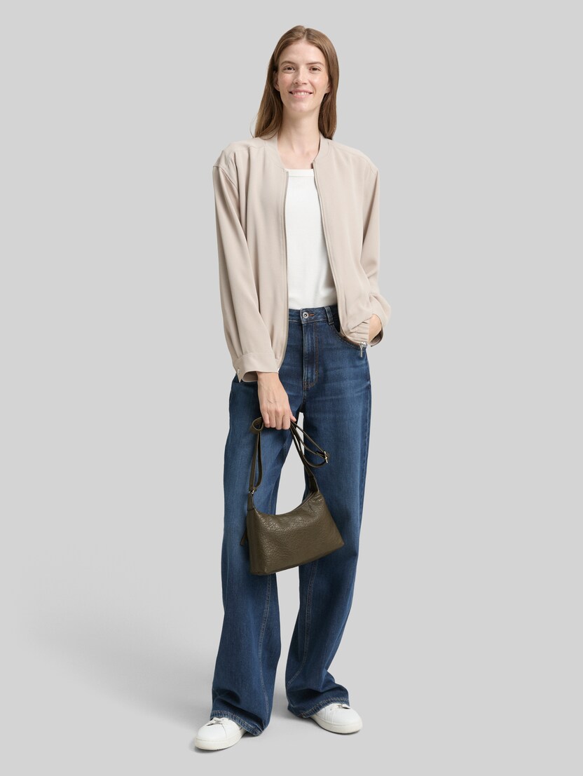 TTEVELINA S Umhängetasche aus genarbtem Lederimitat von Women, khaki / khaki