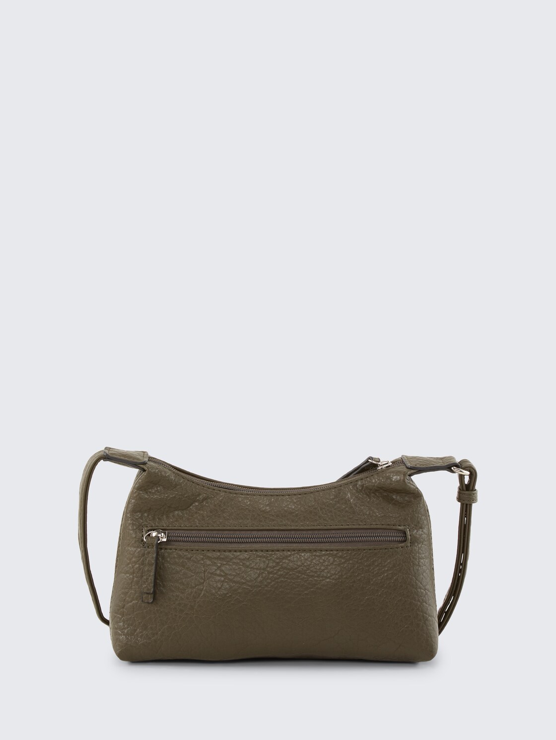 TTEVELINA S Umhängetasche aus genarbtem Lederimitat - khaki / khaki - Produkt-Rückansicht