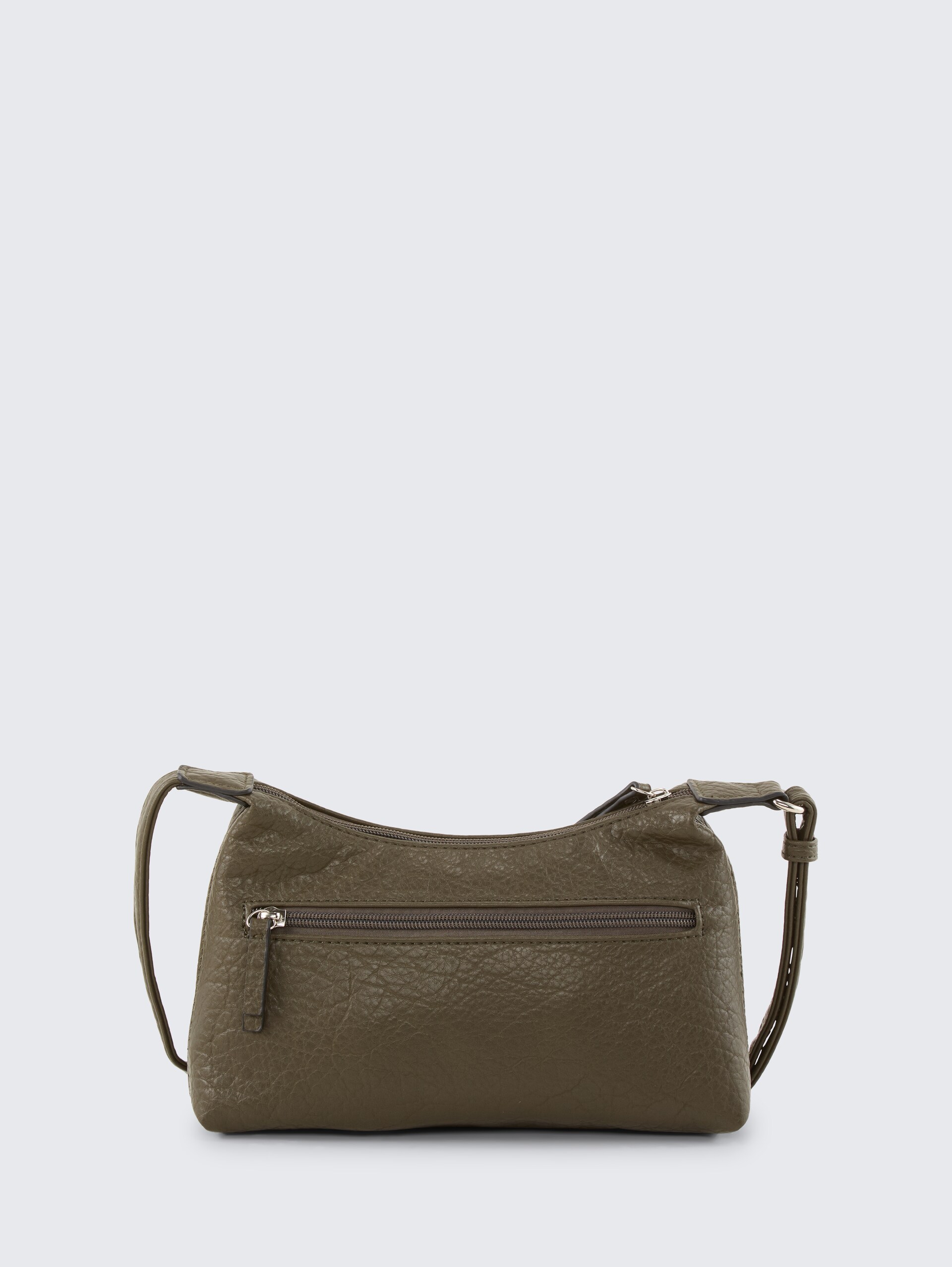 TTEVELINA S Umhängetasche aus genarbtem Lederimitat - khaki / khaki - Produkt-Rückansicht