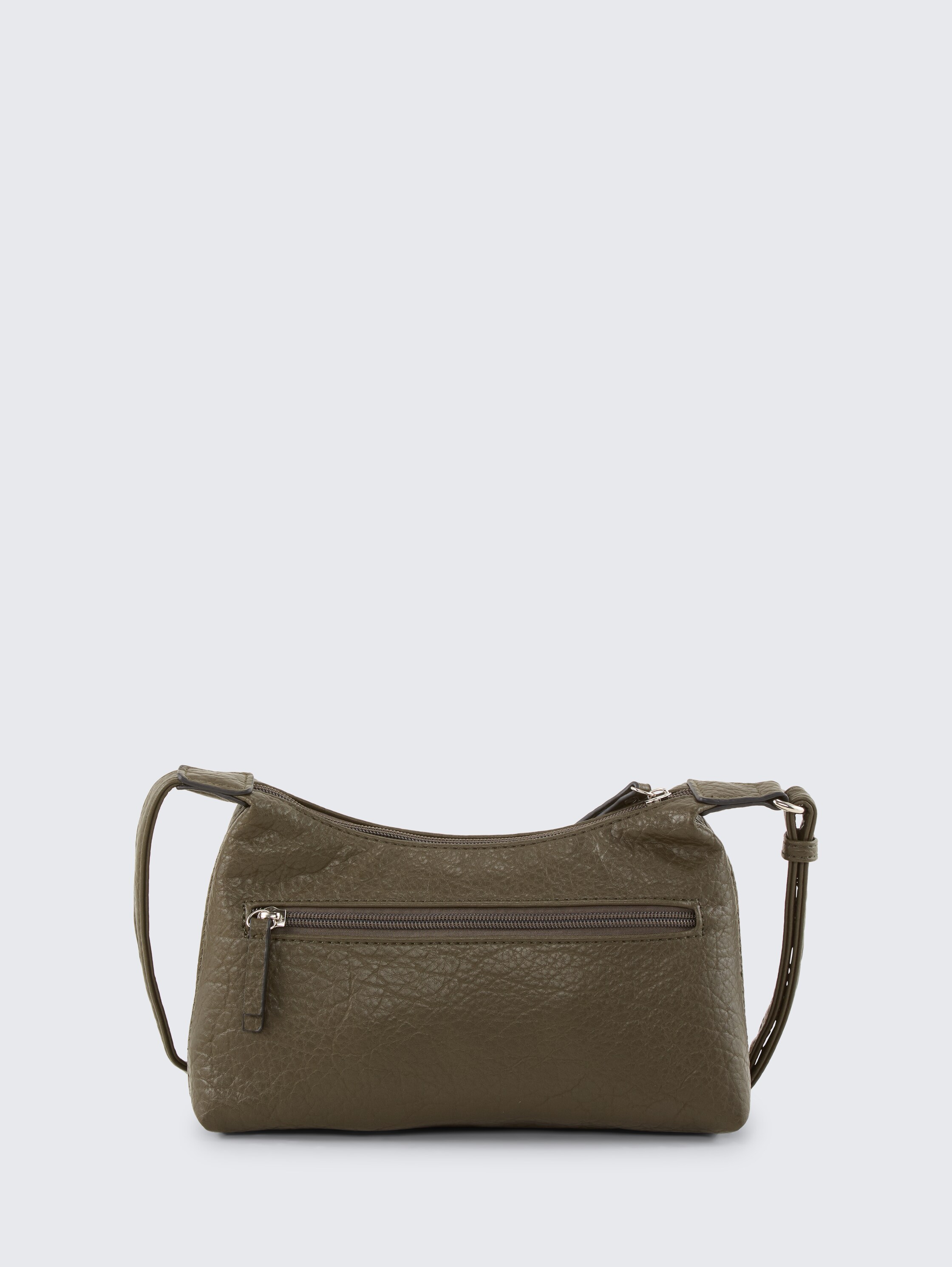 TTEVELINA S Umhängetasche aus genarbtem Lederimitat - khaki / khaki - Produkt-Rückansicht