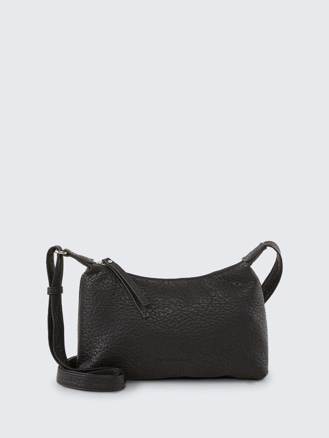 TTEVELINA S schoudertas van generfd imitatieleer door Women, schwarz / black