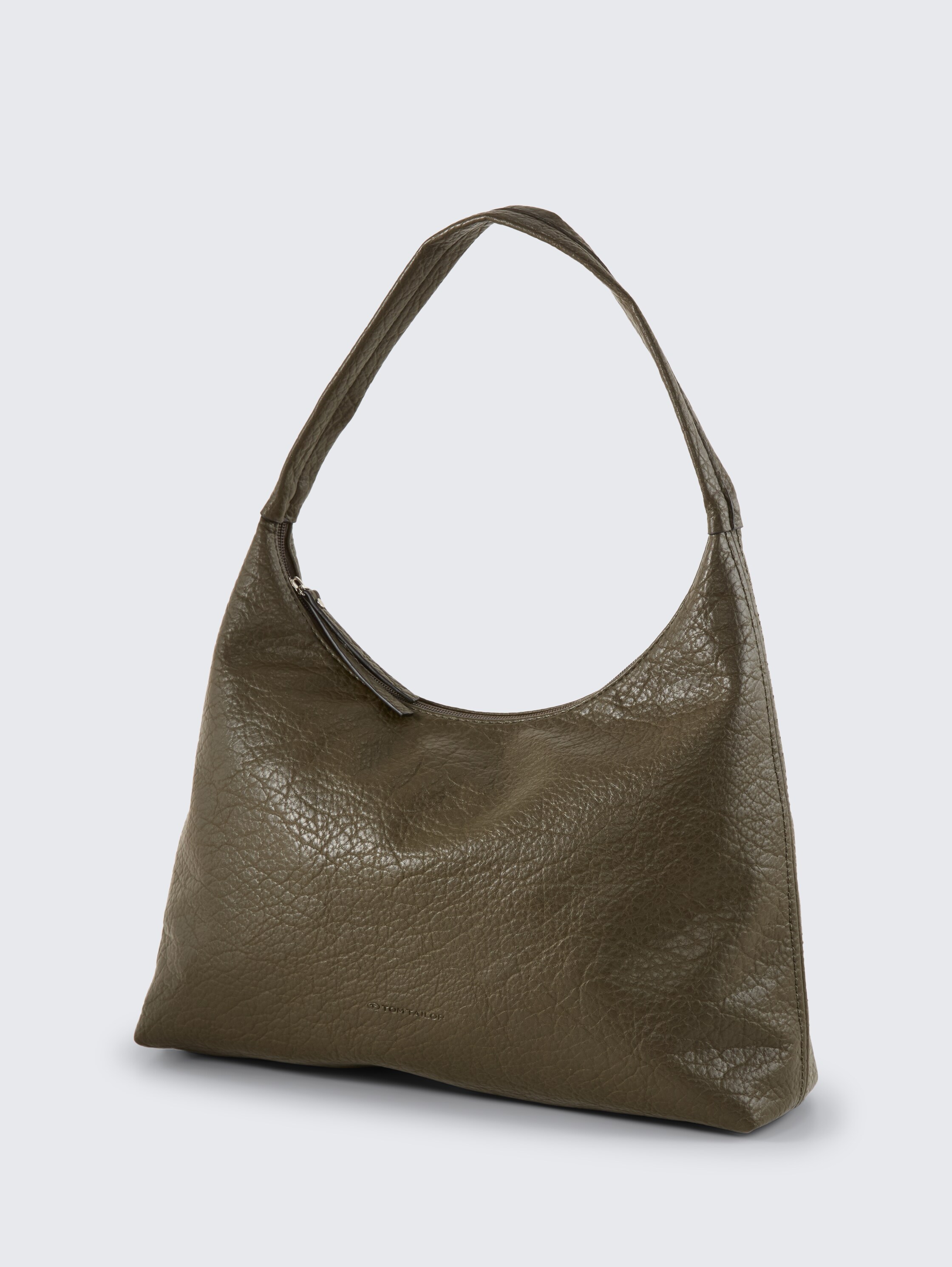 TTEVELINA M Beuteltasche aus Lederimitat - khaki / khaki - seitliche Produkt-Ansicht 
