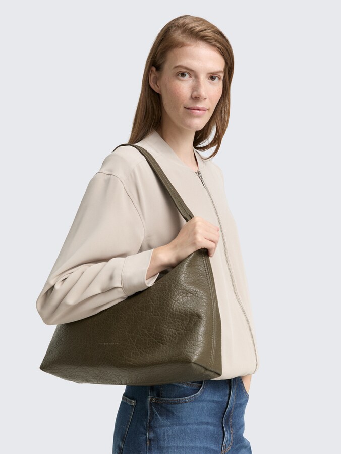 TTEVELINA M Beuteltasche aus Lederimitat von Women, khaki / khaki