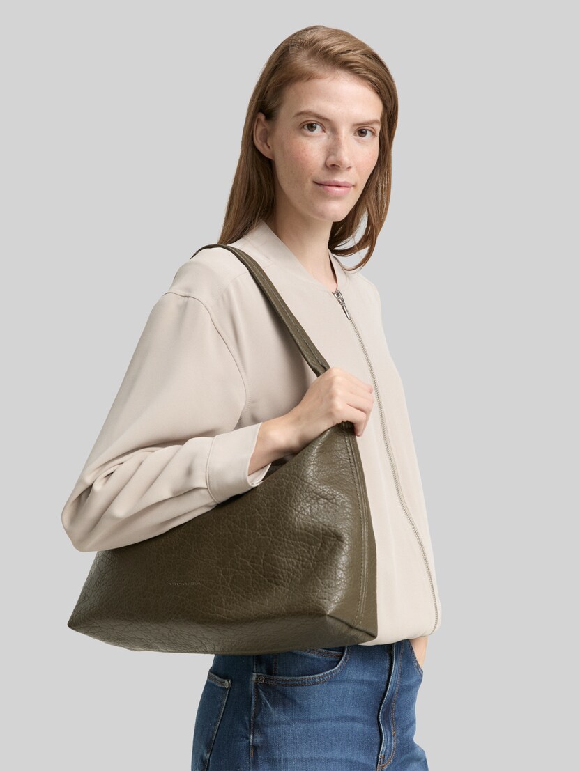 TTEVELINA M Beuteltasche aus Lederimitat von Women, khaki / khaki
