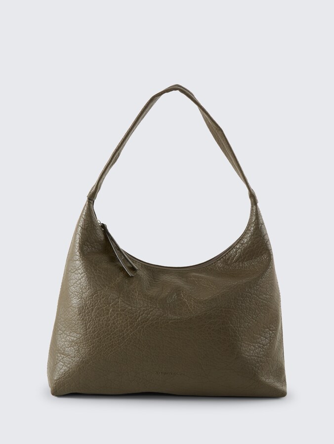 TTEVELINA M Buideltas van imitatieleer door Women, khaki / khaki