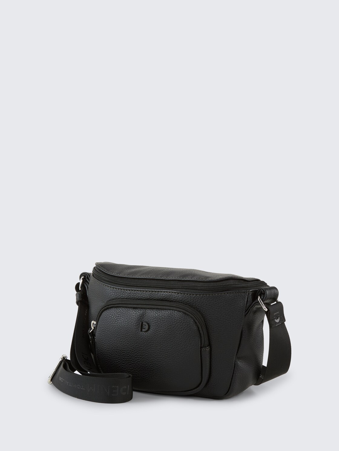 TTFARA M Umhängetasche aus Lederimitat - schwarz / black - seitliche Produkt-Ansicht 