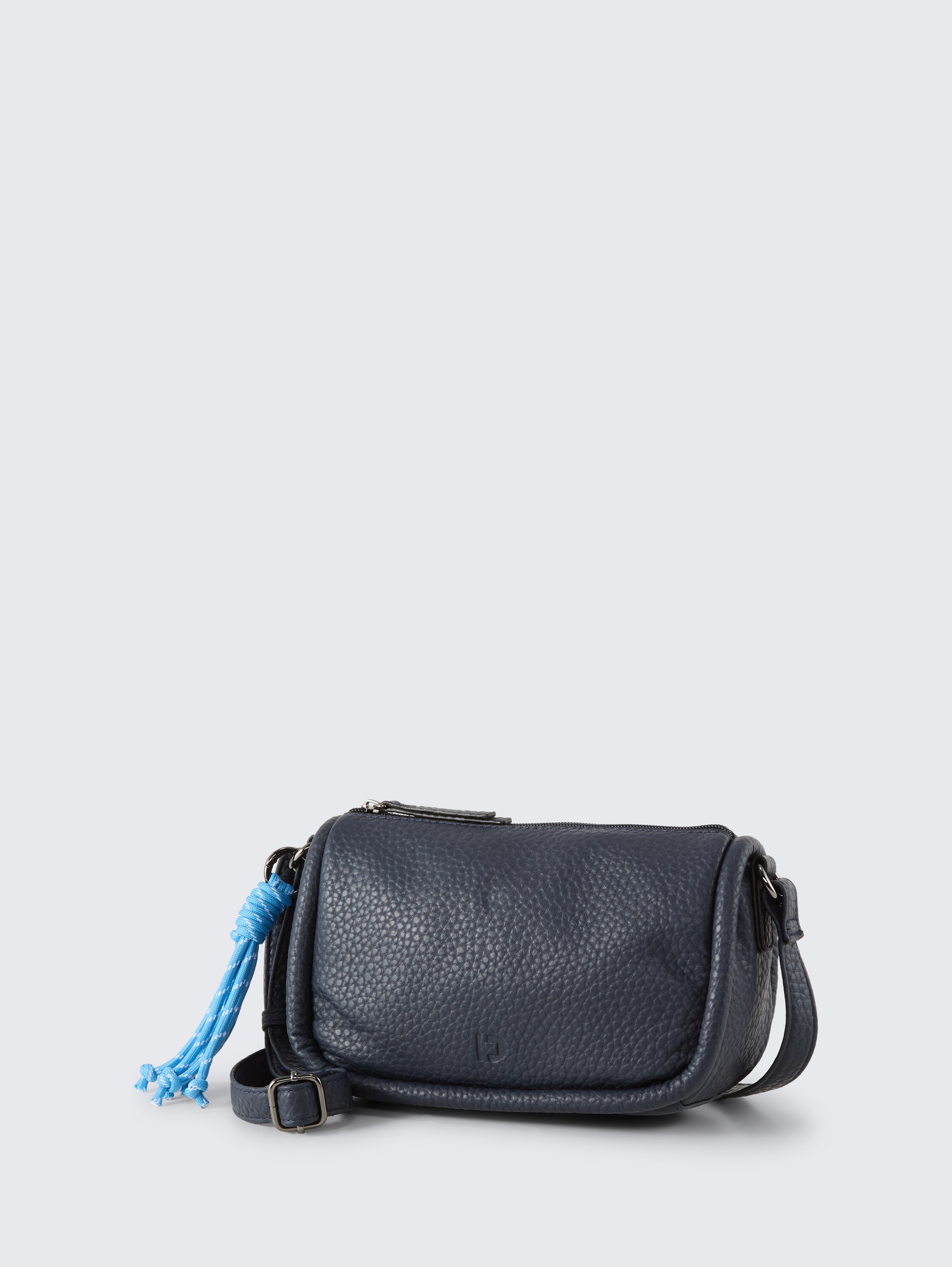 TTFINNA S schoudertas met decoratieve hanger - dark blue - zijaanzicht product
