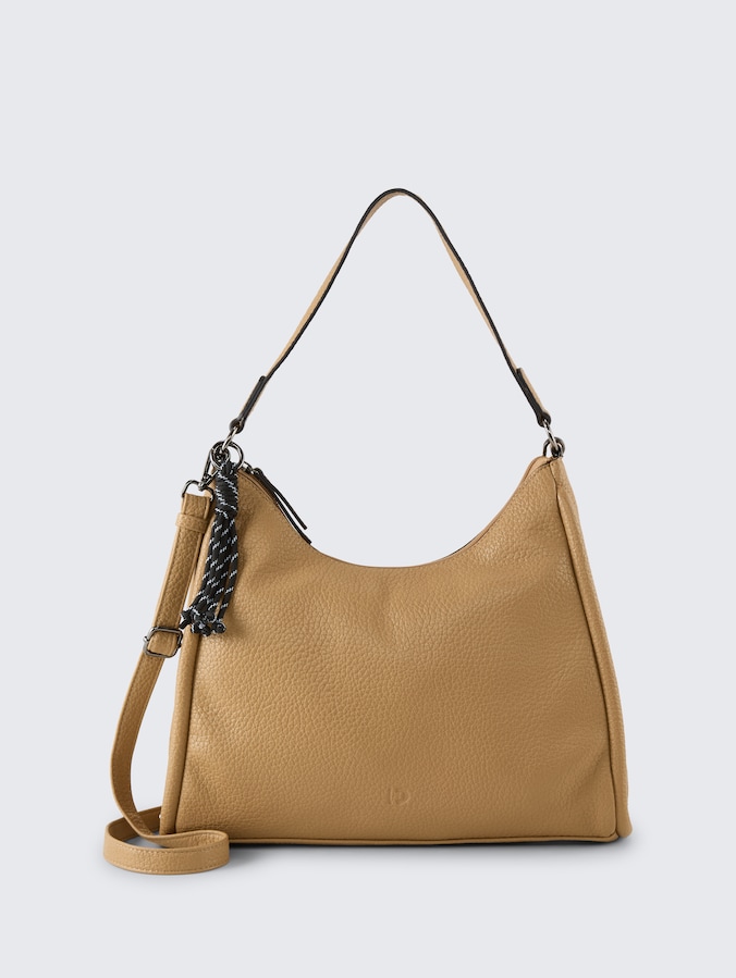 TTFINNA M pouch bag with decorative pendant by Denim Female, camel / camel nature