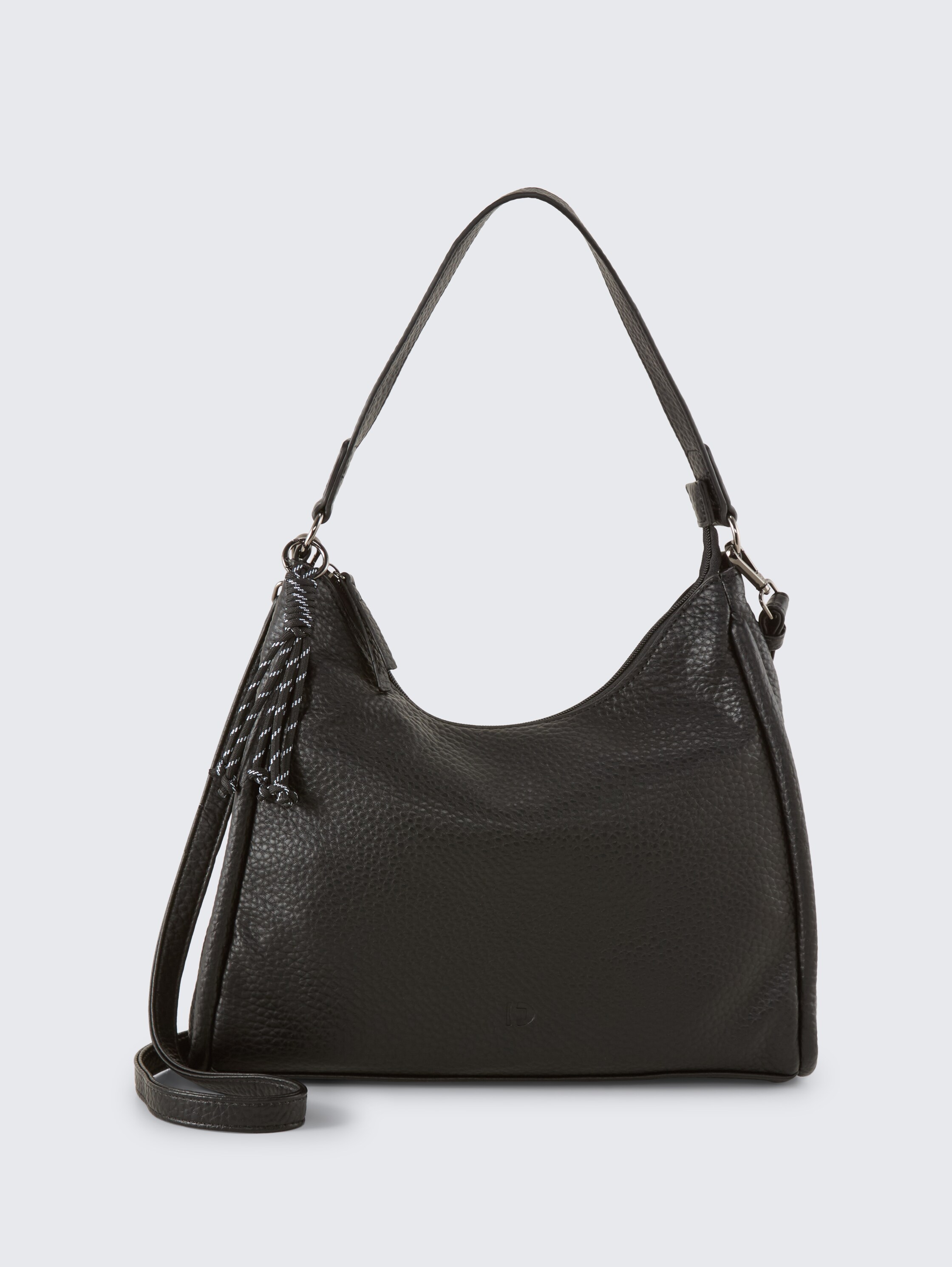 TTFINNA M Beuteltasche mit dekorativem Anhänger - schwarz / black - Vorder-Produkt-Ansicht