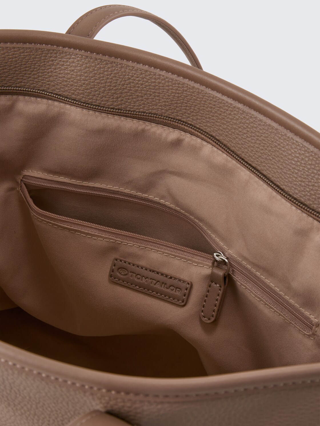 TTJAMILA L Shopper mit 2-in-1-Funktion - taupe / taupe - seitliche Produkt-Ansicht 