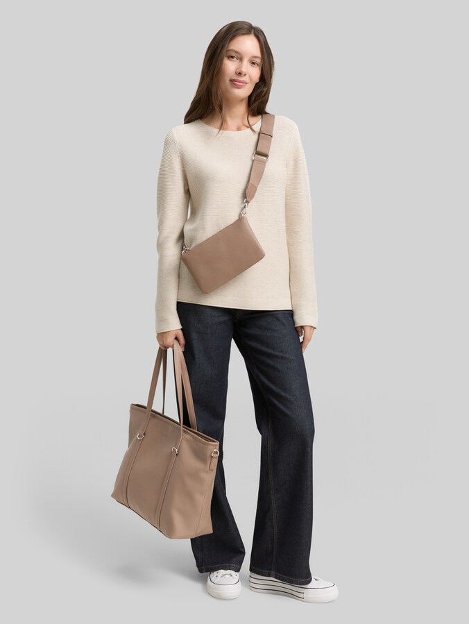 TTJAMILA L Shopper avec fonction 2 en 1 par Women, taupe / taupe