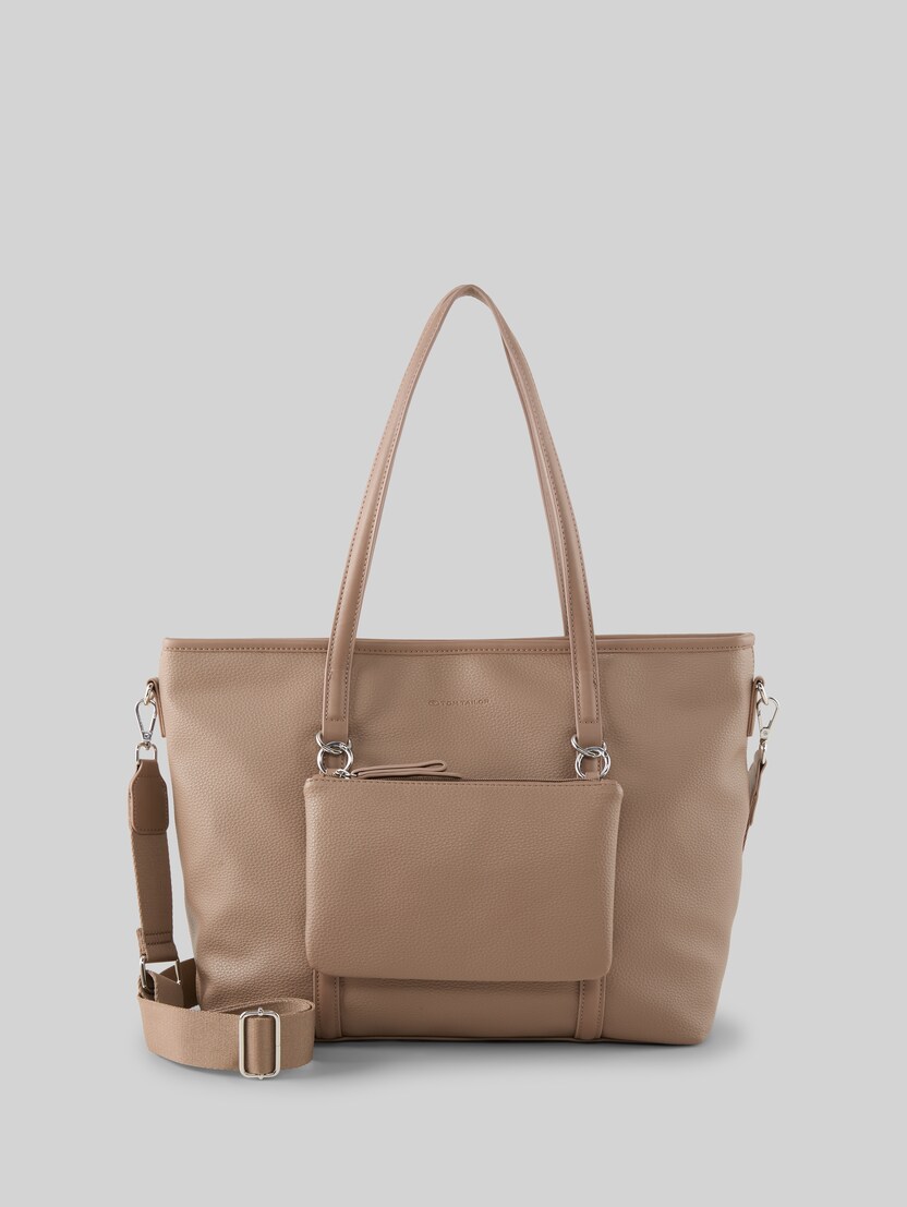 TTJAMILA L shopper with 2-in-1 function by Women, taupe / taupe