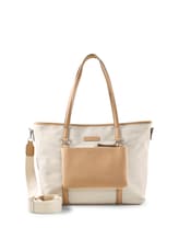 Nicht ausgewählt, TTJAMILA L Shopper mit 2-in-1-Funktion von Tom Tailor, weiß
