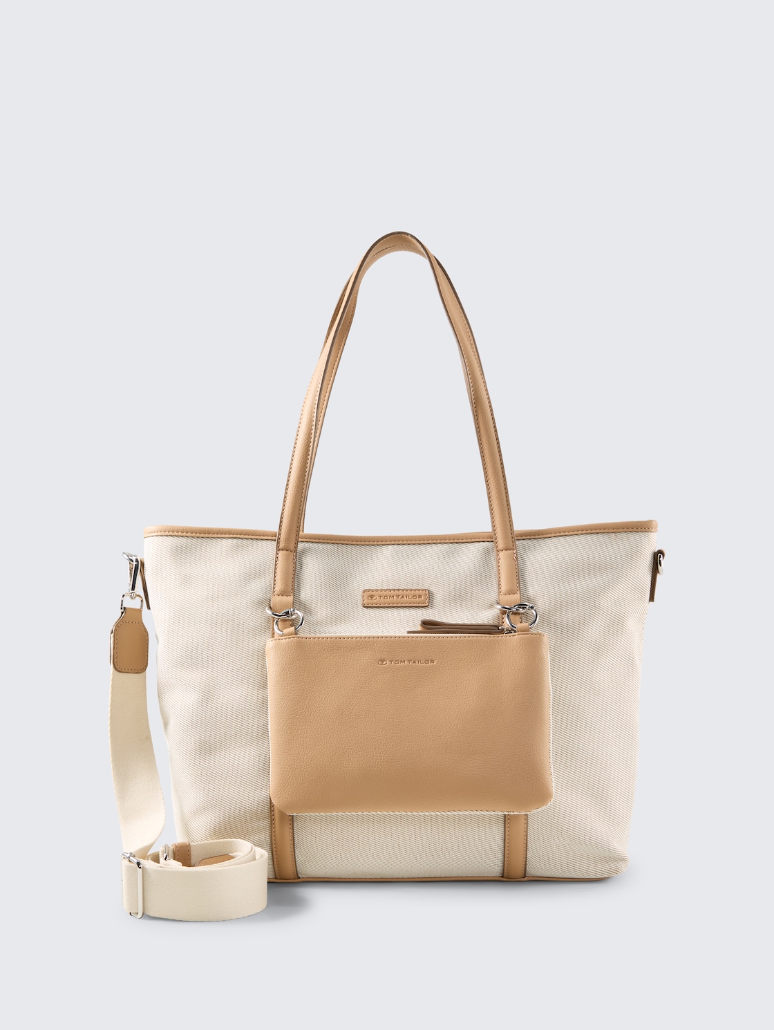 TTJAMILA L Shopper mit 2-in-1-Funktion - mixed off white - Vorder-Produkt-Ansicht