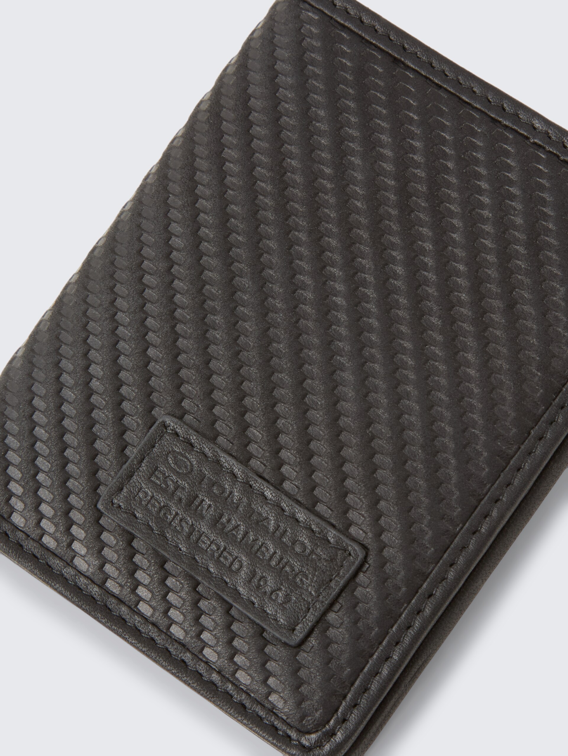 TTKELLAN Kartenhalter mit Struktur - schwarz / black - seitliche Produkt-Ansicht 