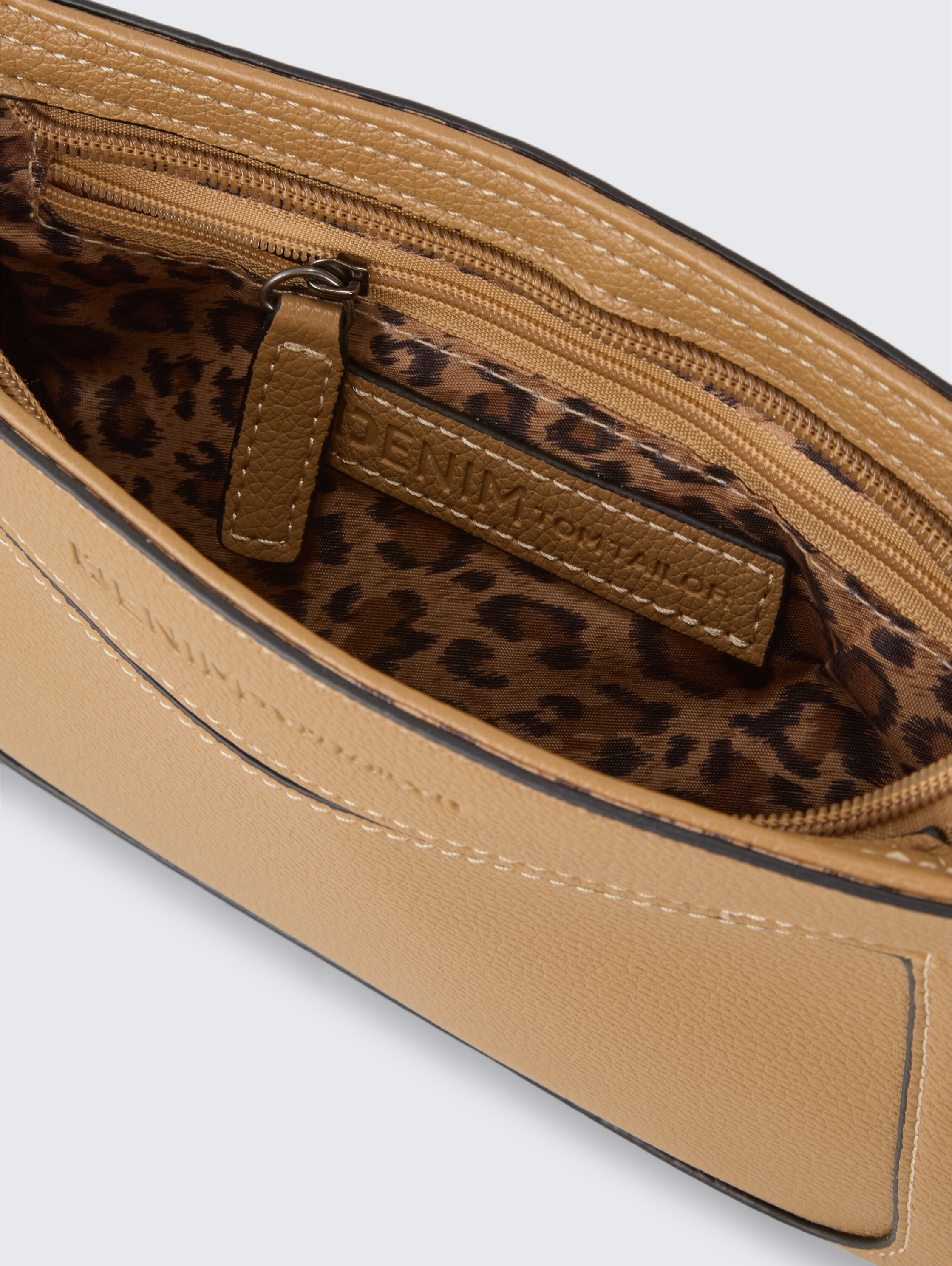 TTLENNON S Umhängetasche mit Ketten-Details - camel / camel nature - seitliche Produkt-Ansicht 