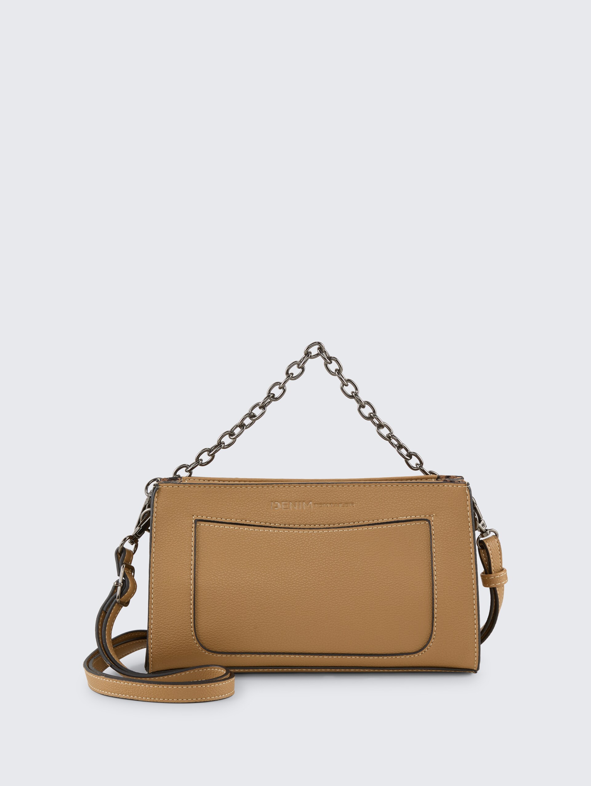 TTLENNON S Umhängetasche mit Ketten-Details - camel / camel nature - Vorder-Produkt-Ansicht