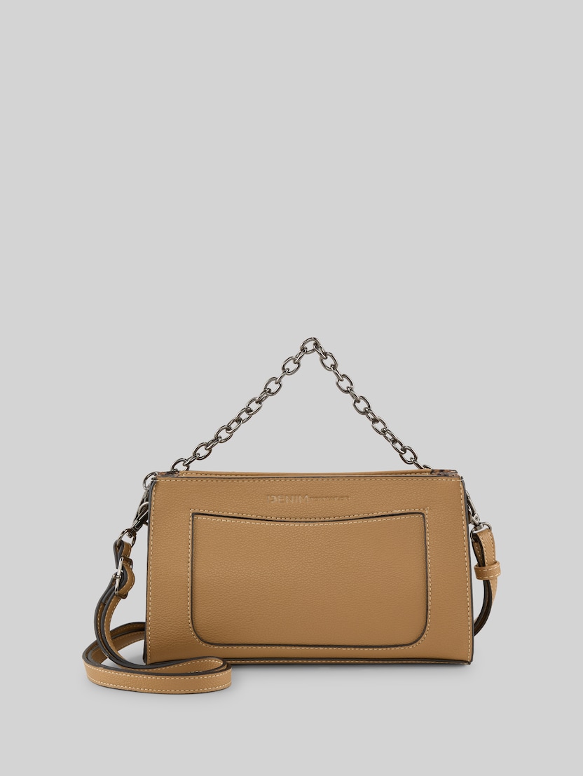 TTLENNON S shoulder bag with chain details by Denim Female, camel / camel nature