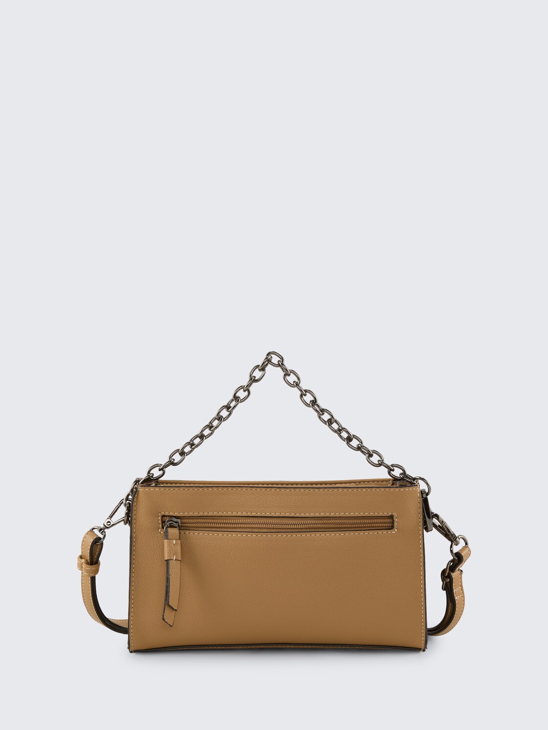 TTLENNON S Umhängetasche mit Ketten-Details - camel / camel nature - Produkt-Rückansicht