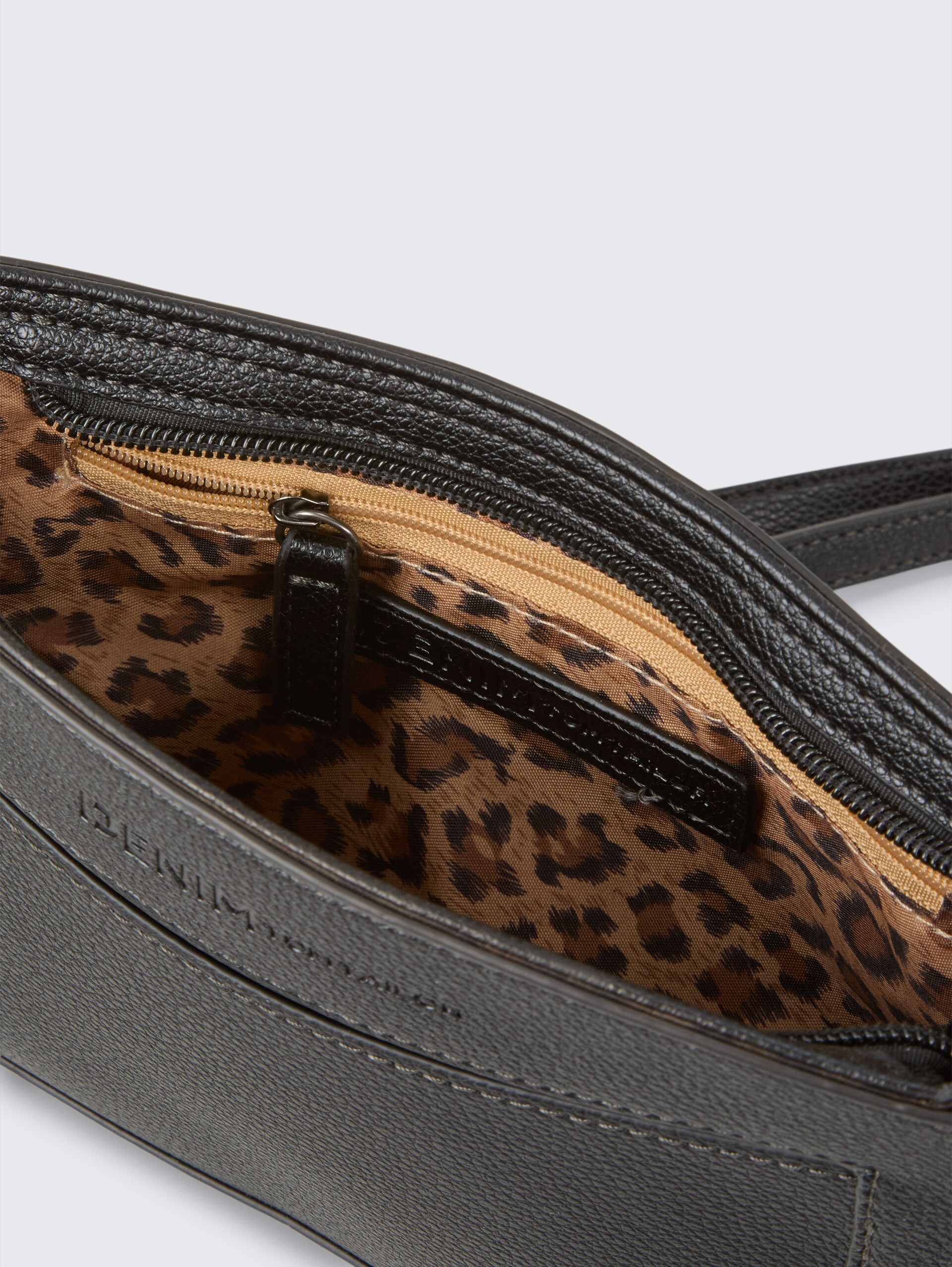 TTLENNON S Umhängetasche mit Ketten-Details - schwarz / black - seitliche Produkt-Ansicht 