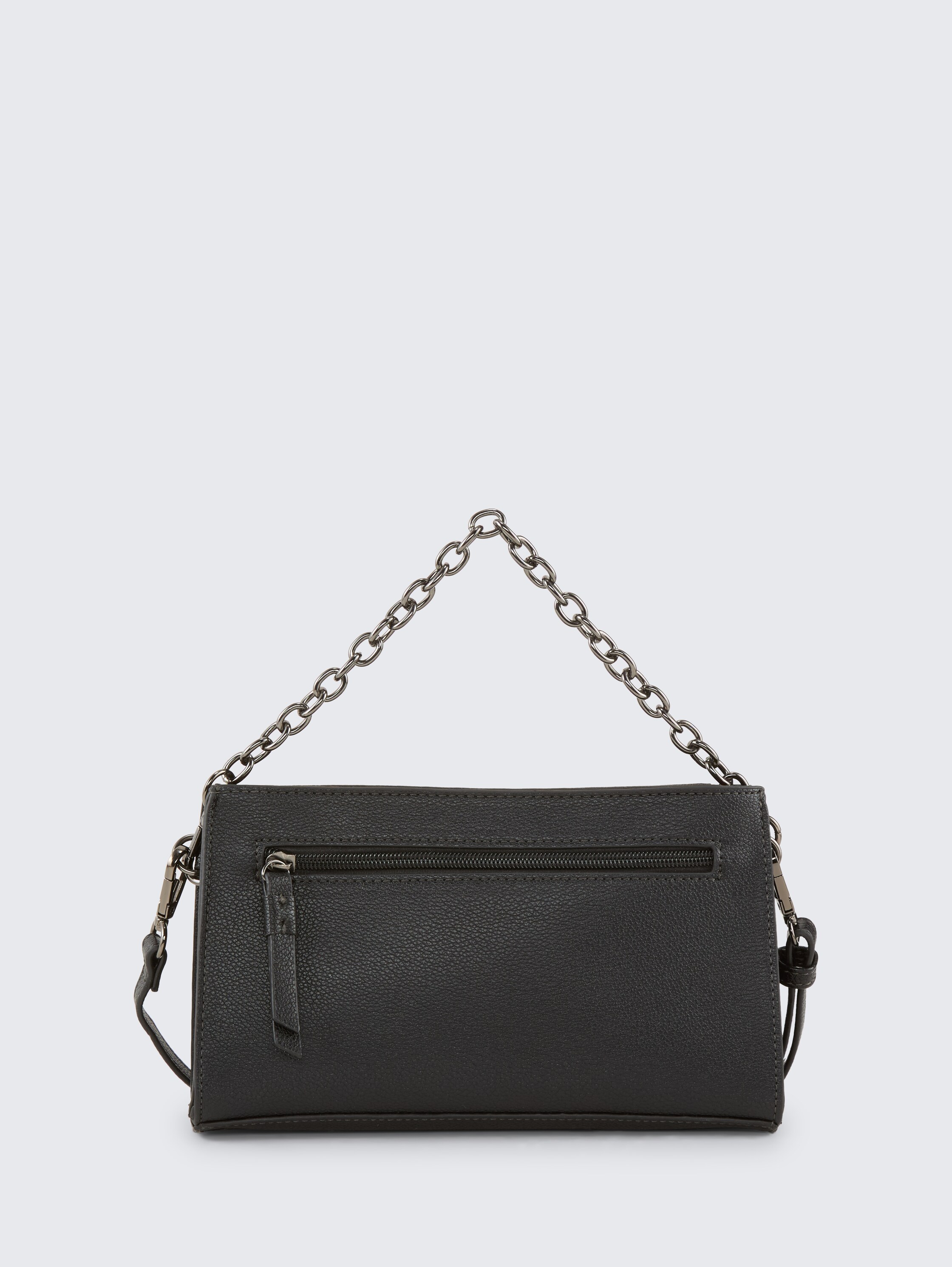 TTLENNON S shoulder bag with chain details - schwarz / black - Product rear view