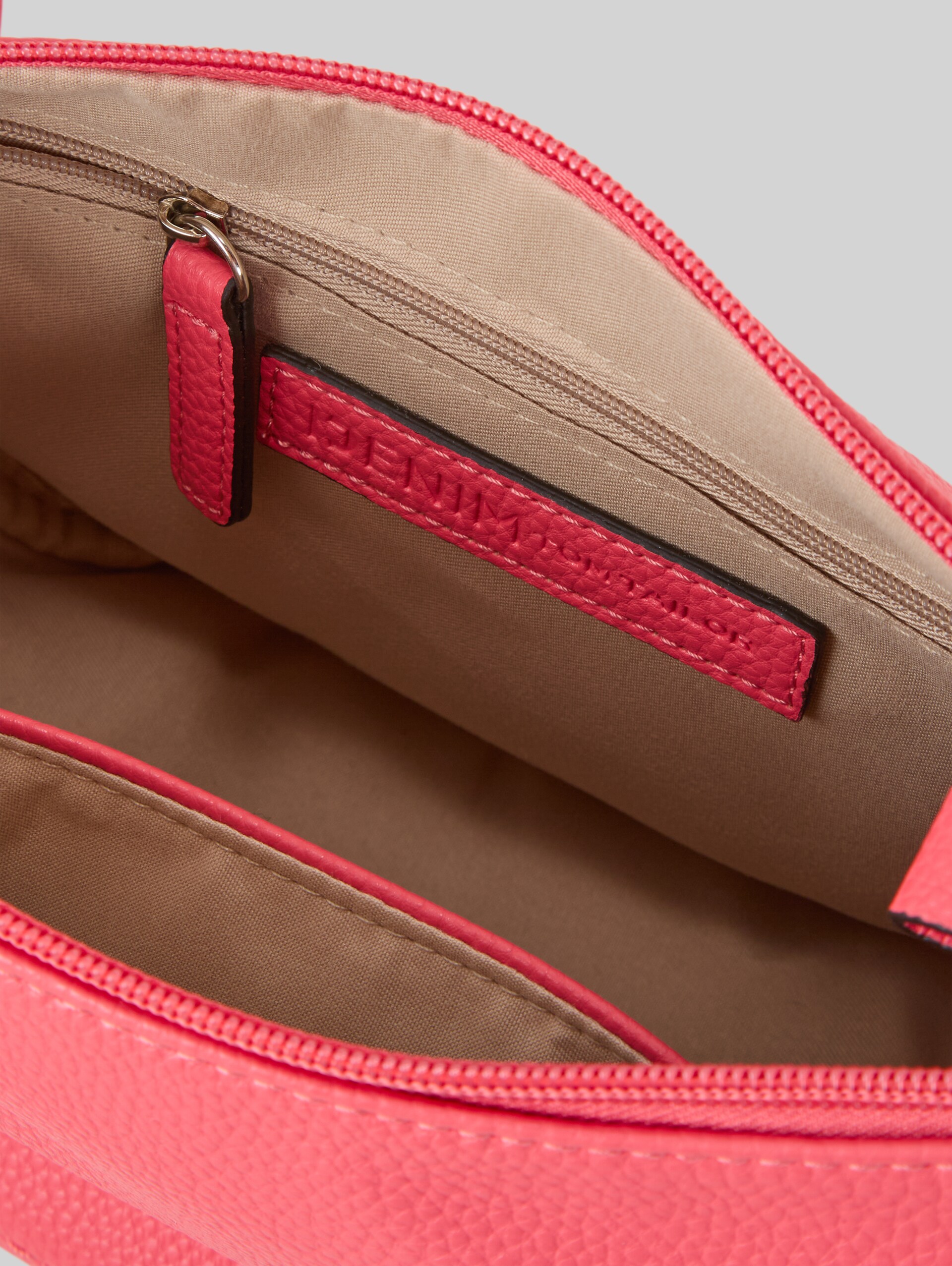 TTLIRIEL M shoulder bag in faux leather - coralle / coral - side product view 