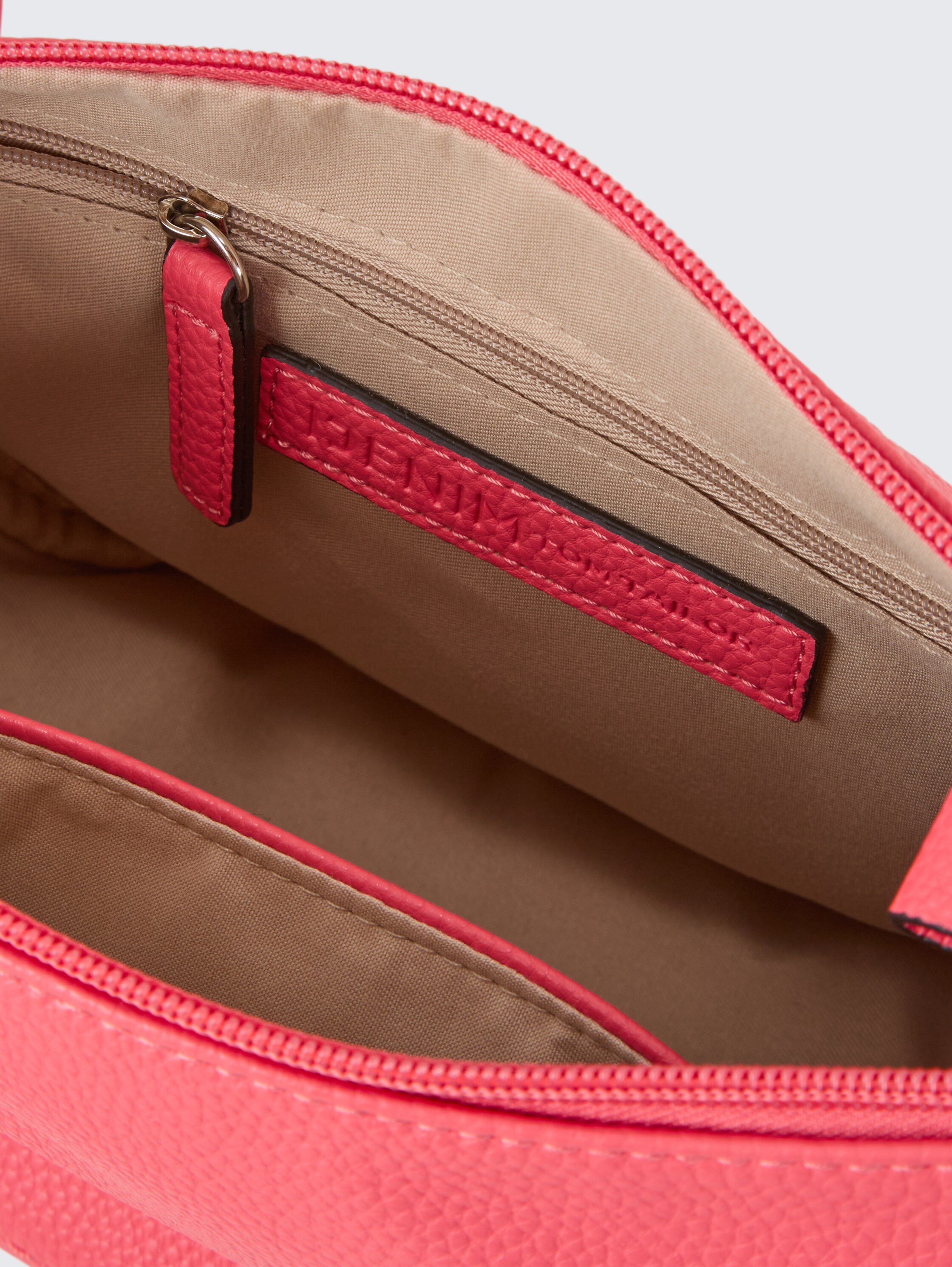 TTLIRIEL M shoulder bag in faux leather - coralle / coral - side product view 