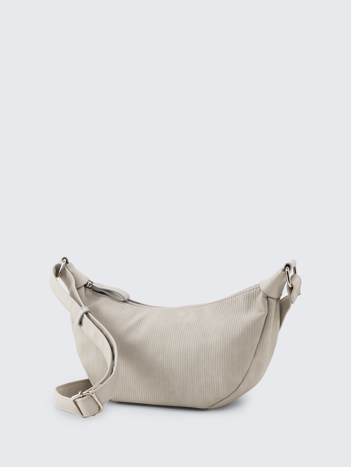 TTLIRIEL CORD M Umhängetasche aus Lederimitat - light grey - seitliche Produkt-Ansicht 