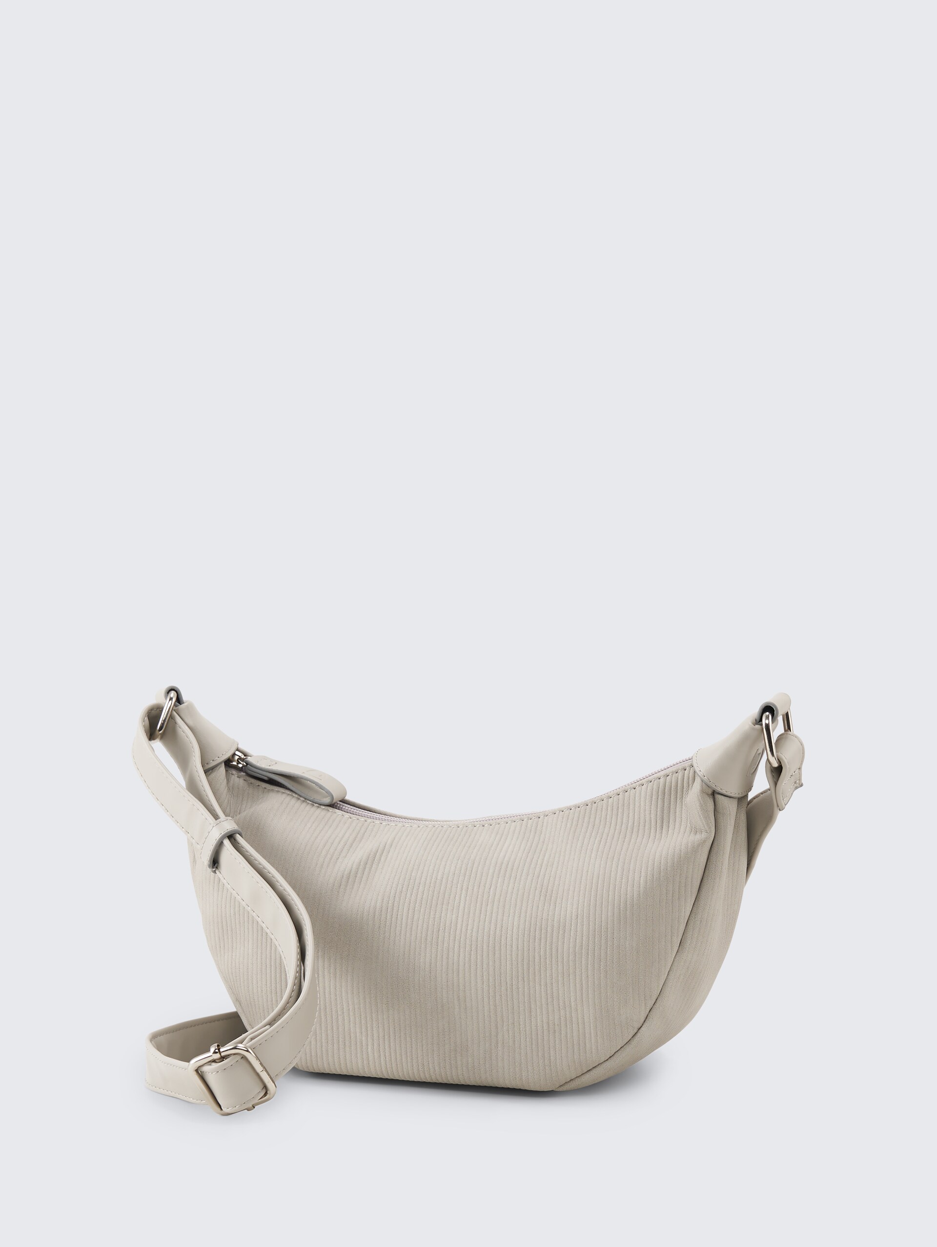TTLIRIEL CORD M Umhängetasche aus Lederimitat - light grey - seitliche Produkt-Ansicht 