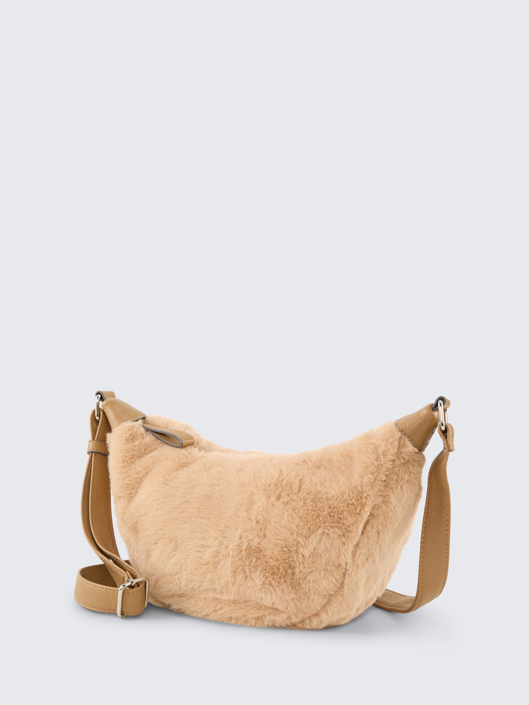 TTLIRIEL WINTER M schoudertas van imitatiebont - camel / camel nature - zijaanzicht product 